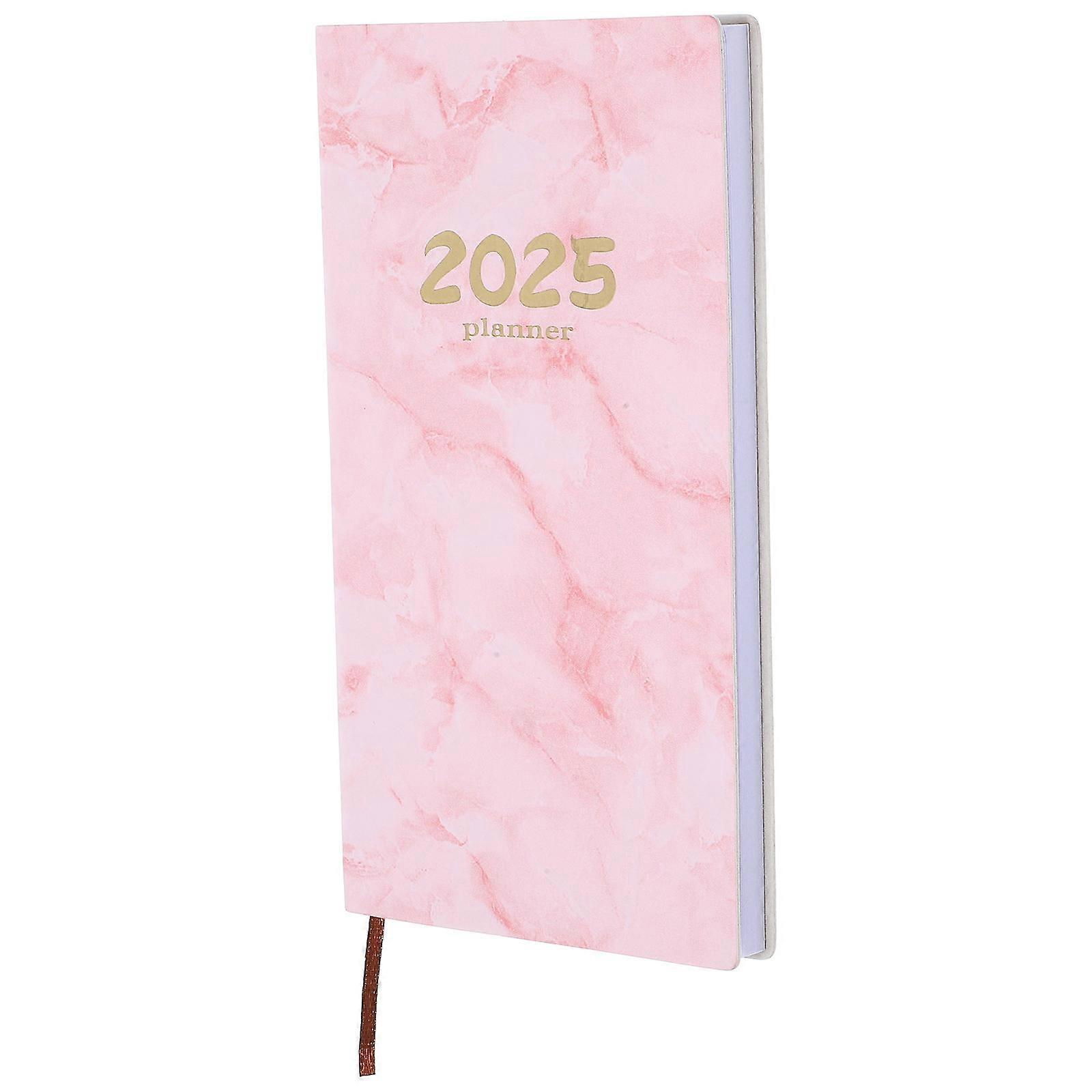 Daily Schedule Agenda Notepad for Writing Use Pink Planner Notebook