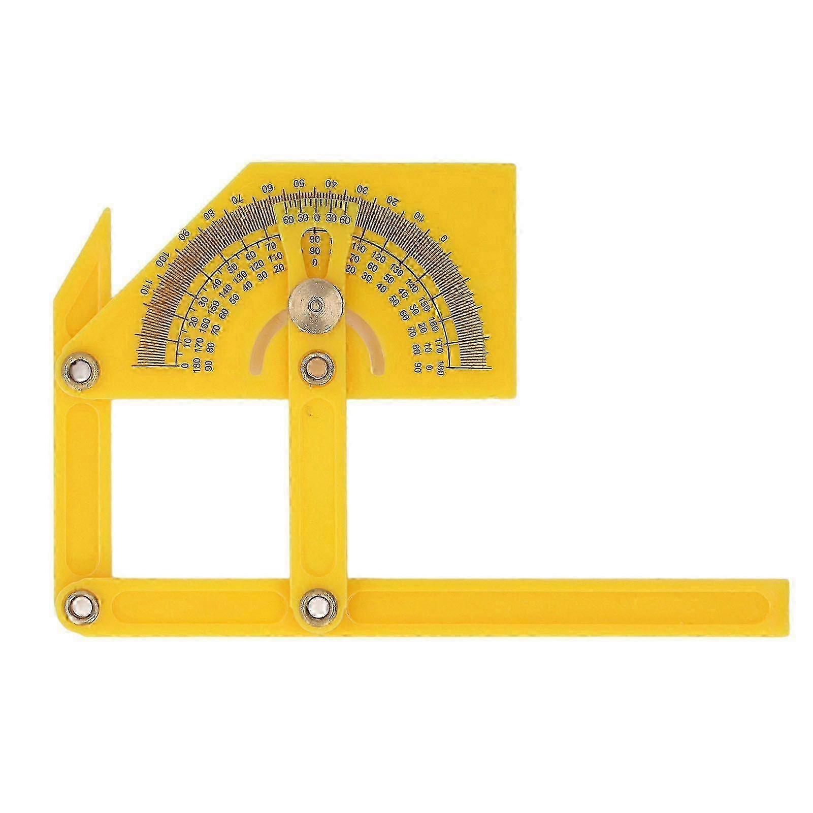 0-180 Degree Protractor Internal External Sloped Angle Finder Plastic Adjustable Gauge Woodworking Measuring Tool