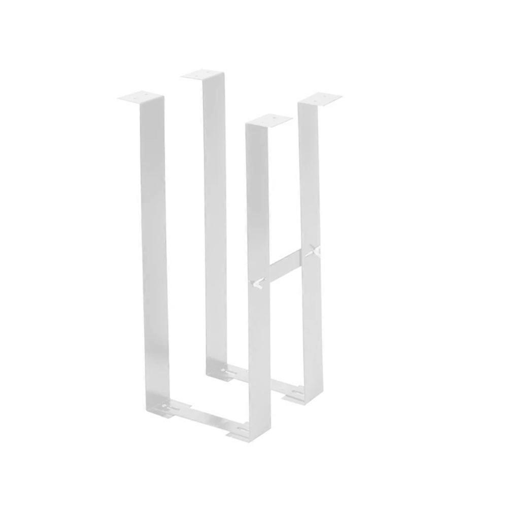 1 Set Under Desk PC Mount Bracket for Computer Case Computer Mainframe Hanger Host Box Stand Bracket Rack White