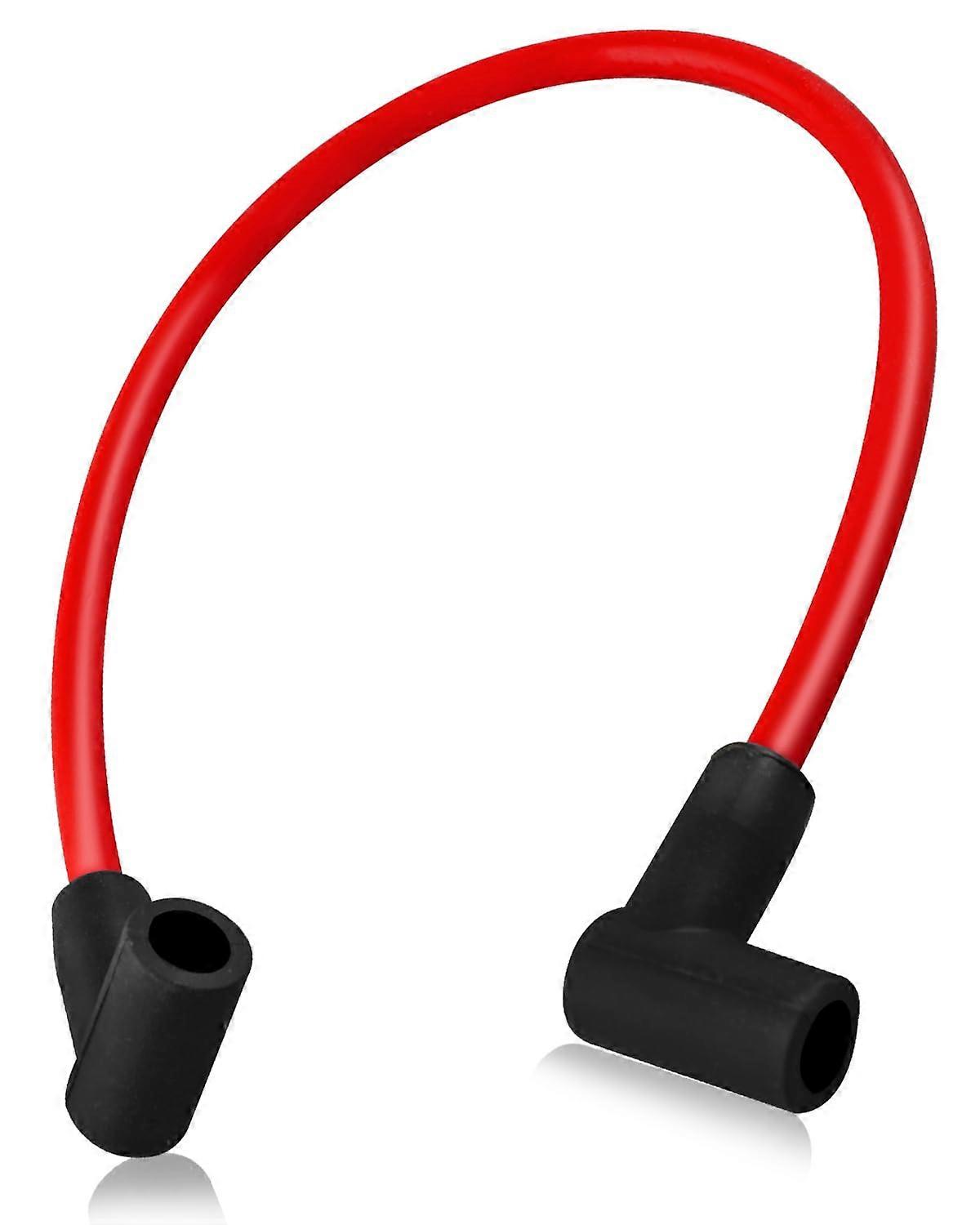 18 Inch HEI Ignition Coil Wire 8.5mm Performance Spark Plug Lead Red 90 Degree Boot