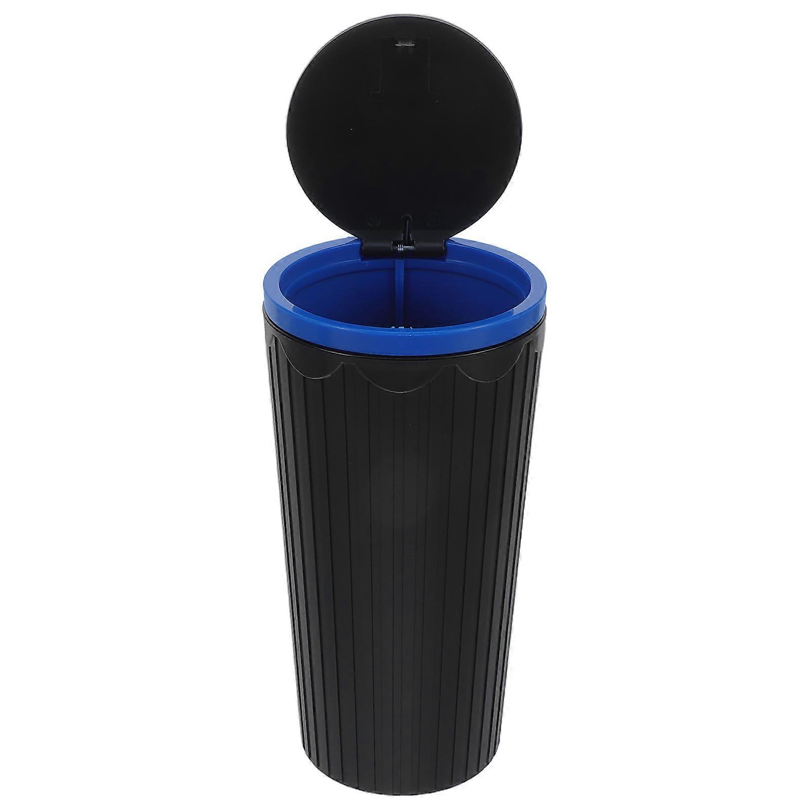 Car Trash Can Plastic for Car Use Durable Mini Trash Bin Blue