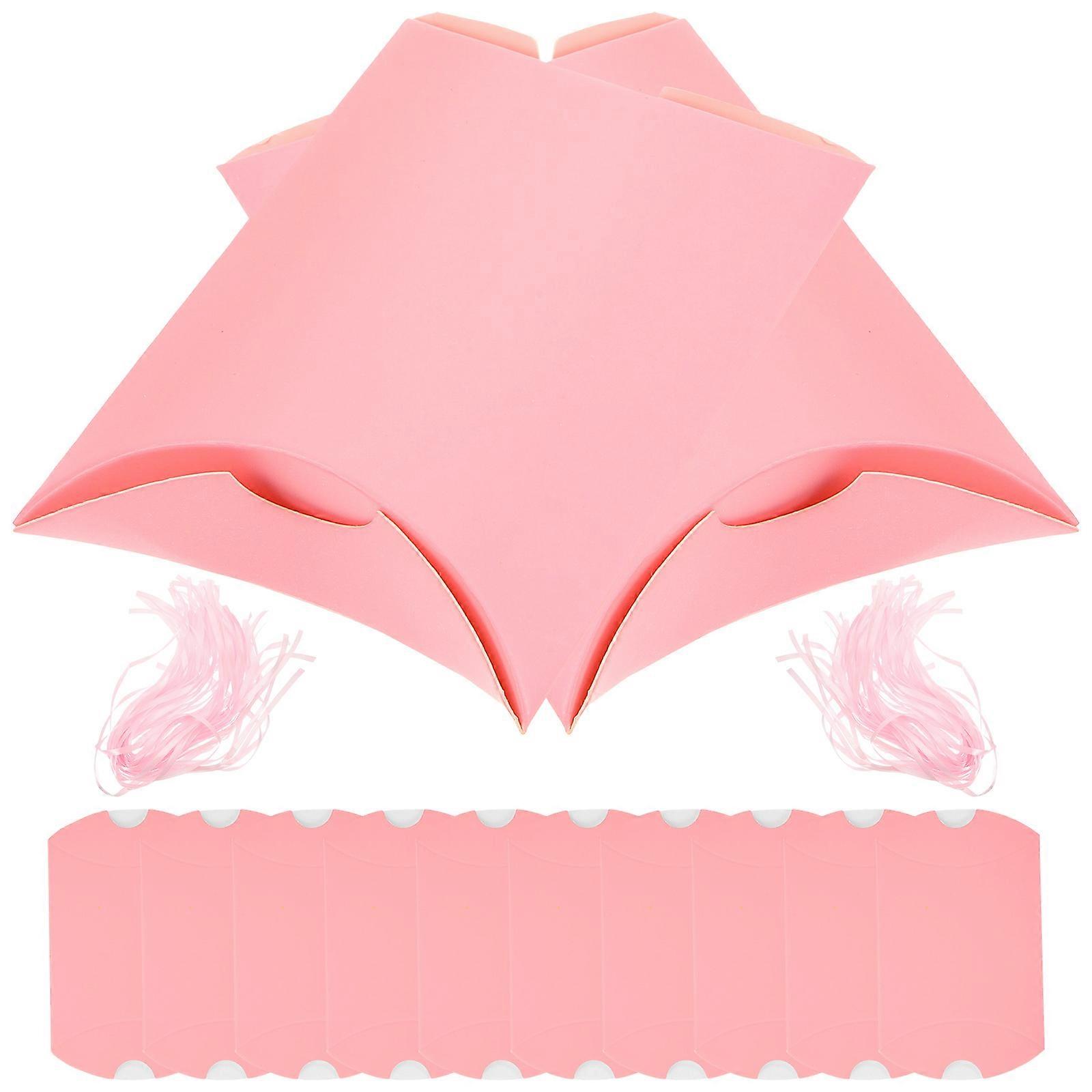 Pink Wedding Paper Boxes for Storage Use 100Pcs Creative Gift Candy Boxes
