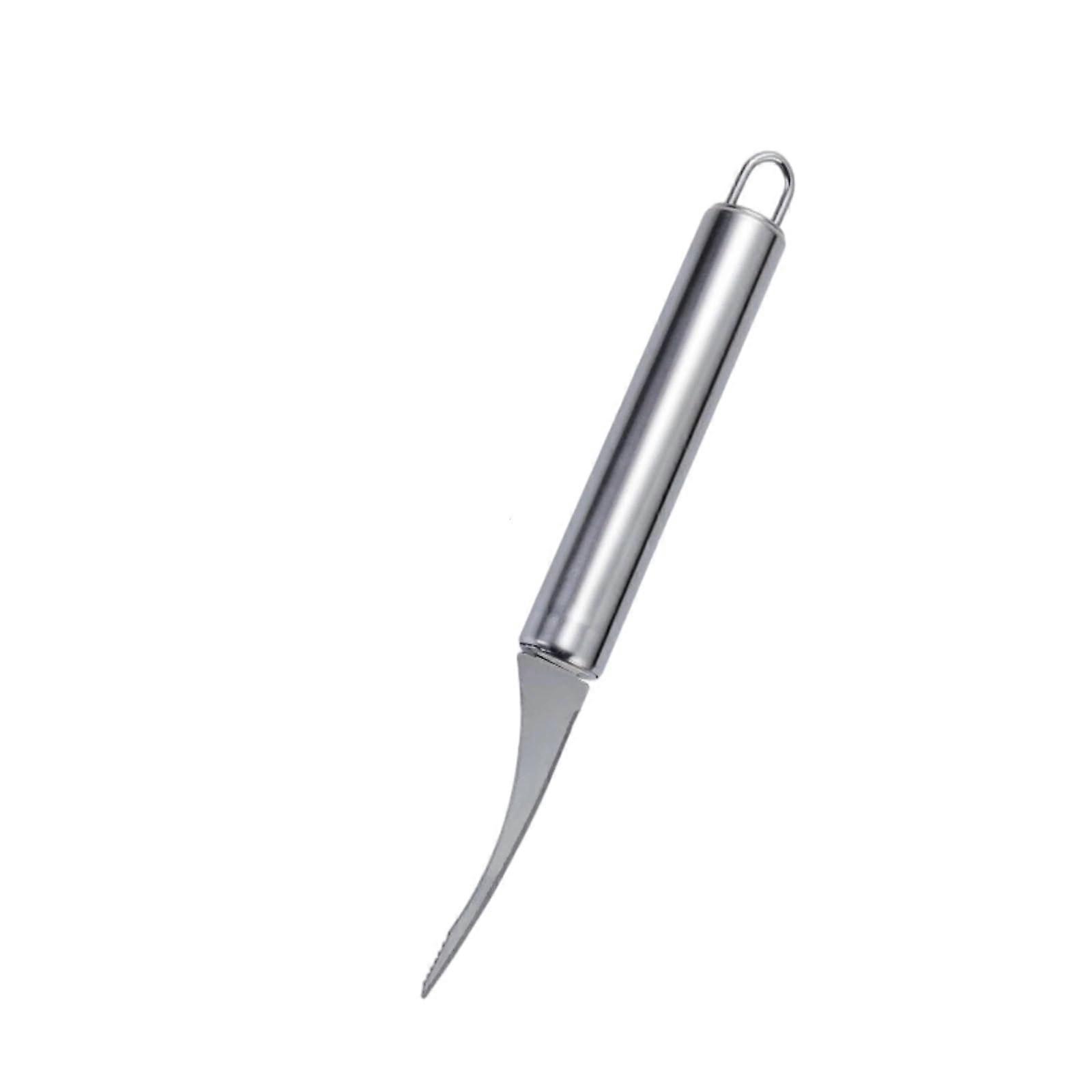 Fish Cleaning Tool Set with Fish Scale Scraper and Belly Knife, Stainless Steel, RustResistant