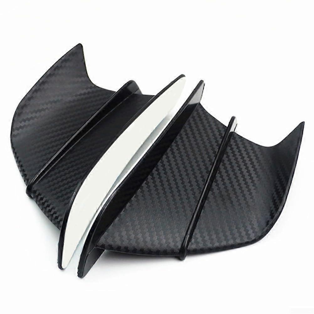 Motorcycle Winglet Kit Glossy Carbon Fiber Side Fairing Spoiler for Speed Stability