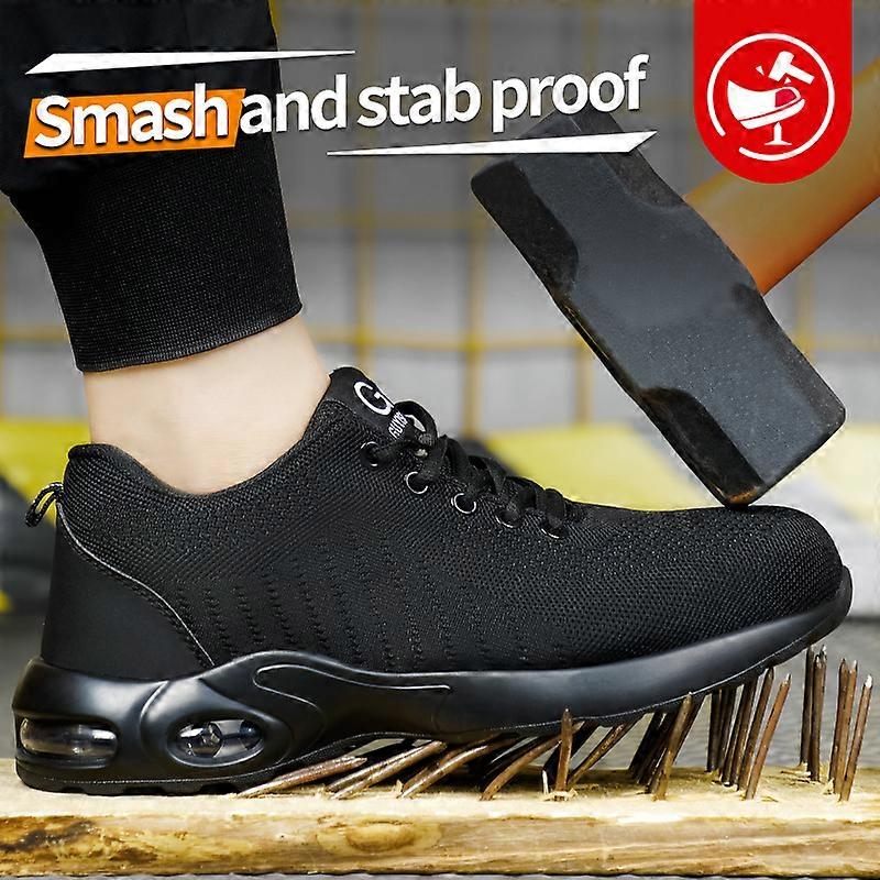 Chaussures de sécurité GUYISA pour hommes, bottes à embout en acier, respirantes, légères, anti-écrasement et anti-perforation 9192