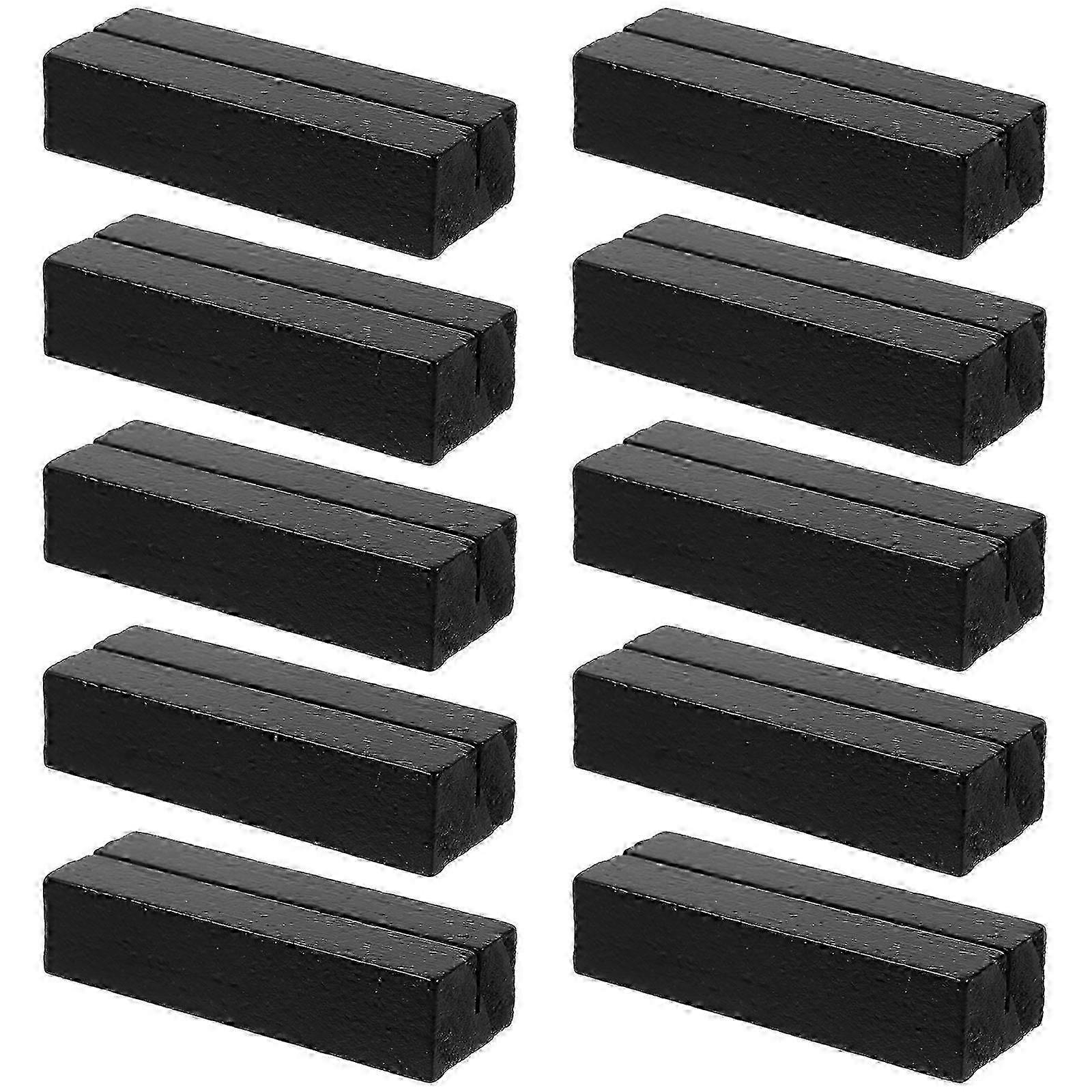 60 Pcs Premium Solid Wood Note Carrier Rectangular Stands For Greeting Cards Table Decor Photo Display