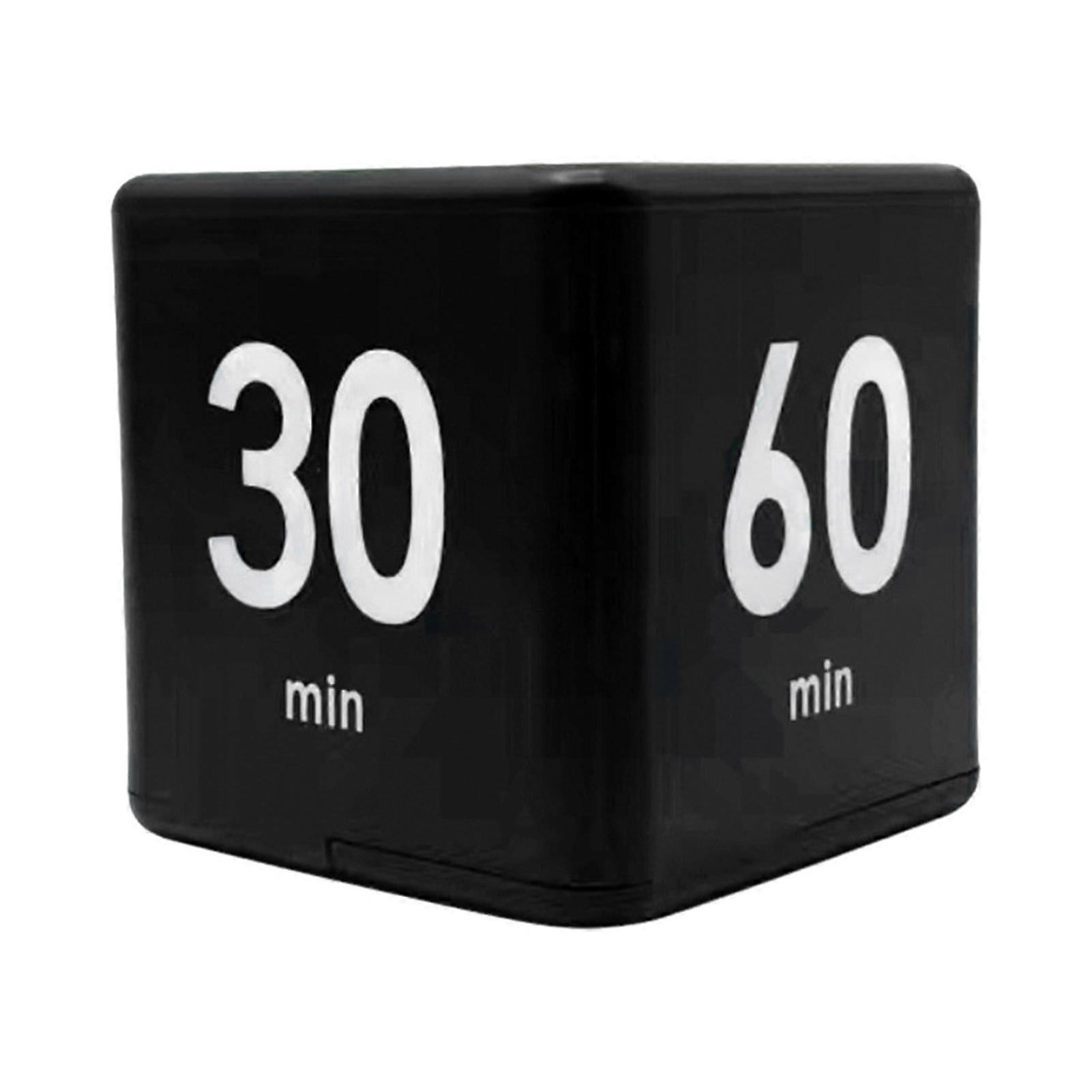 Cube Timer 15/20/30/60 Minutes Countdown Rotation Timer for Tasks Work Study Kitchen Silent Alarm Vibrate Portable Pocket Size Easy Operation Timer fo