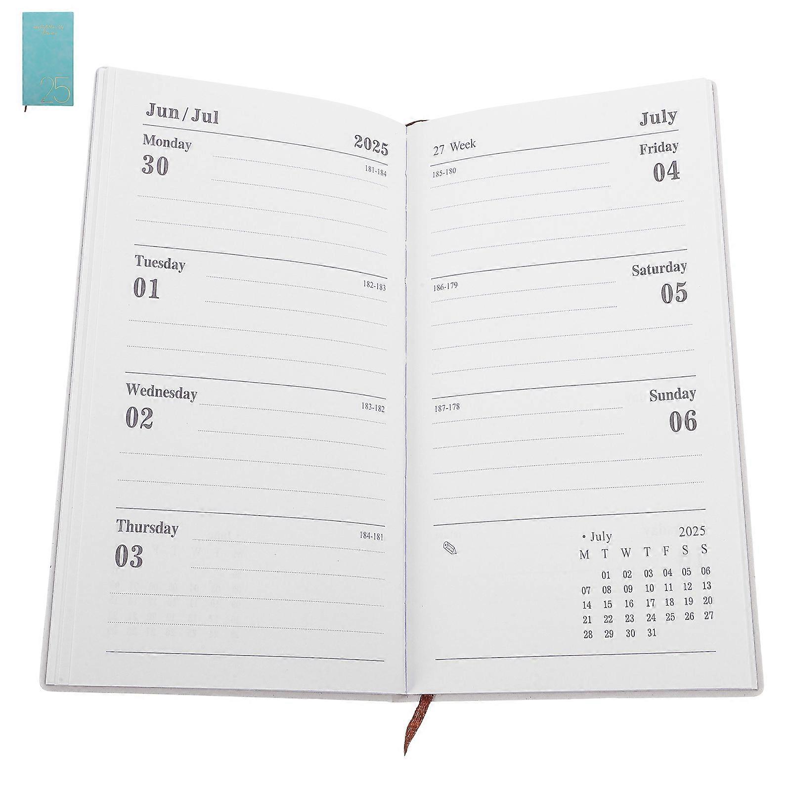 Academic Planner 2025 Planners for Schedule Management 3Pcs Blue