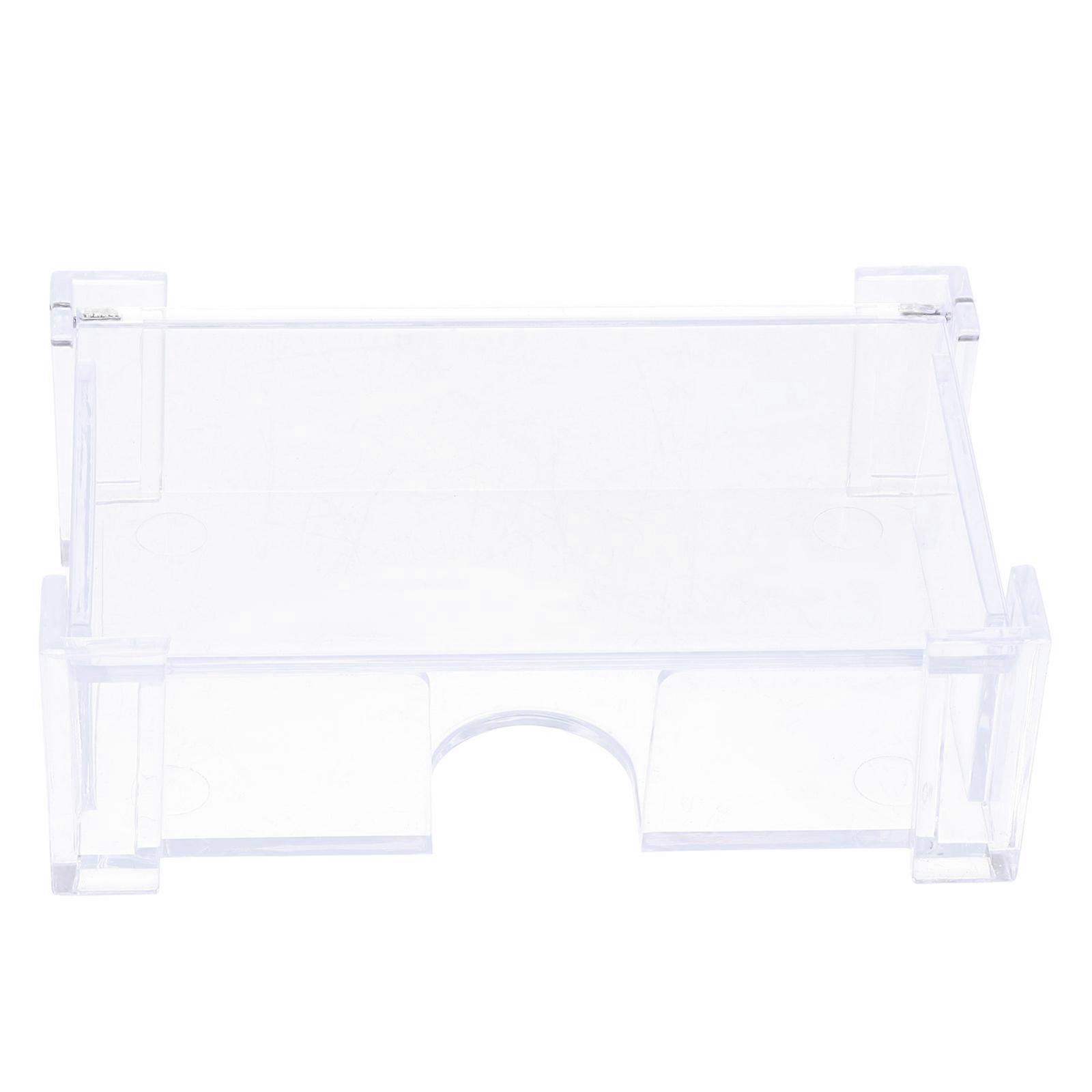 Business Cards Acrylic Container for Storage Use Transparent 2Pcs