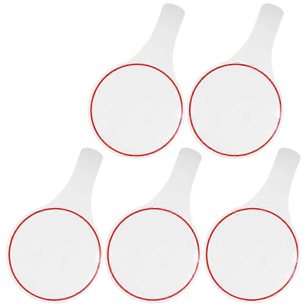 Writable Scoreboards Judges White Boards for Voting 5Pcs Auction Accessories