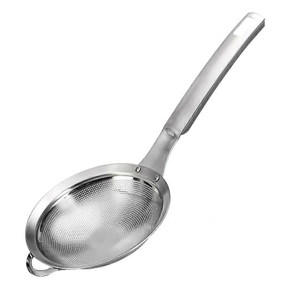 Kitchen Use Stainless Steel Filtering Strainer 1Pcs Silver Hot Pot Spoon