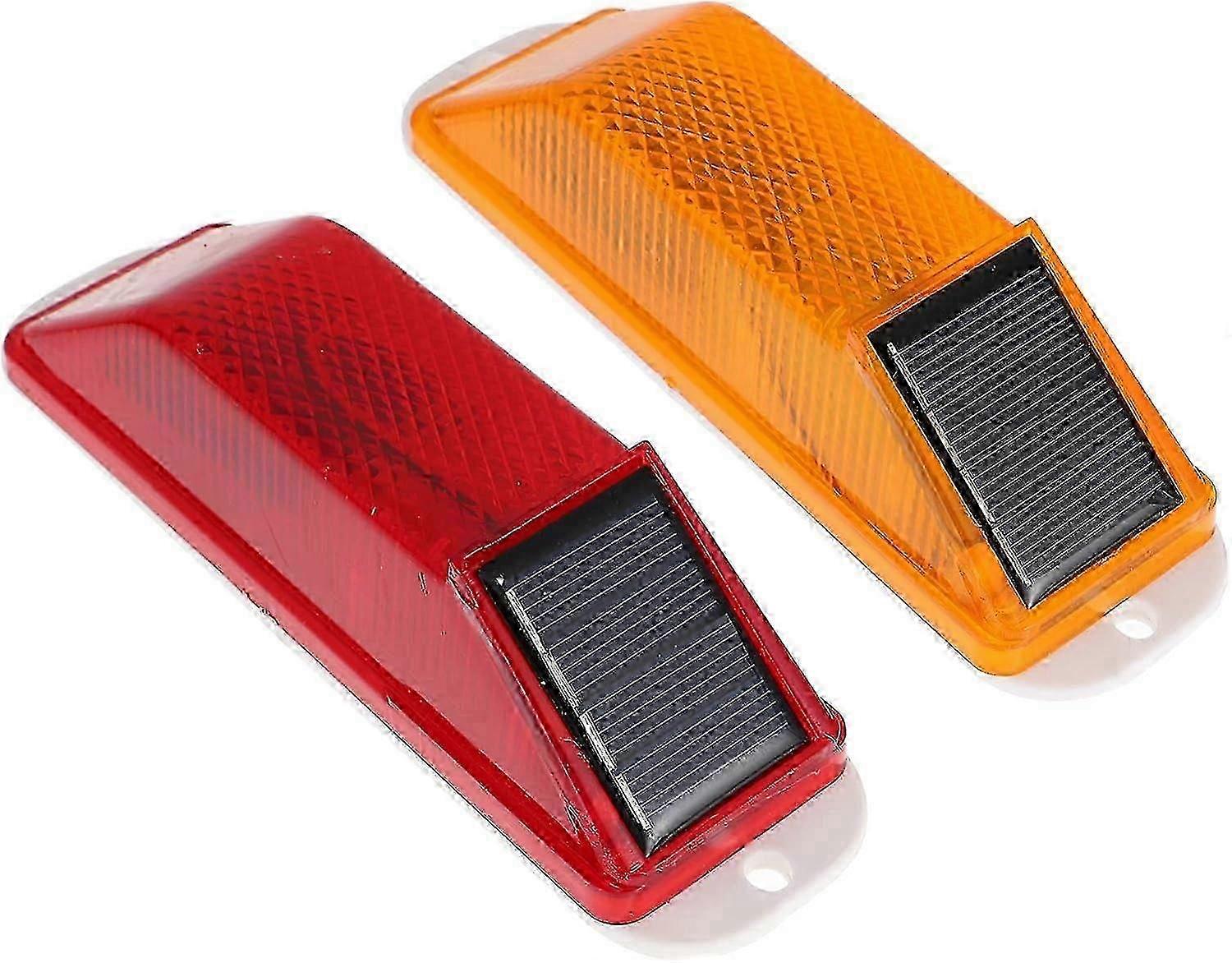 26-27 Solar Strobe Warning Lights - Waterproof Super Bright LED Flashers for Trailers