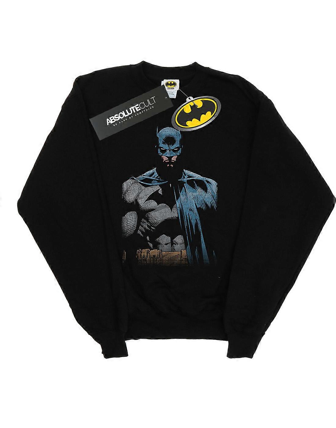 DC Comics Women's Batman Close Up Sweatshirt