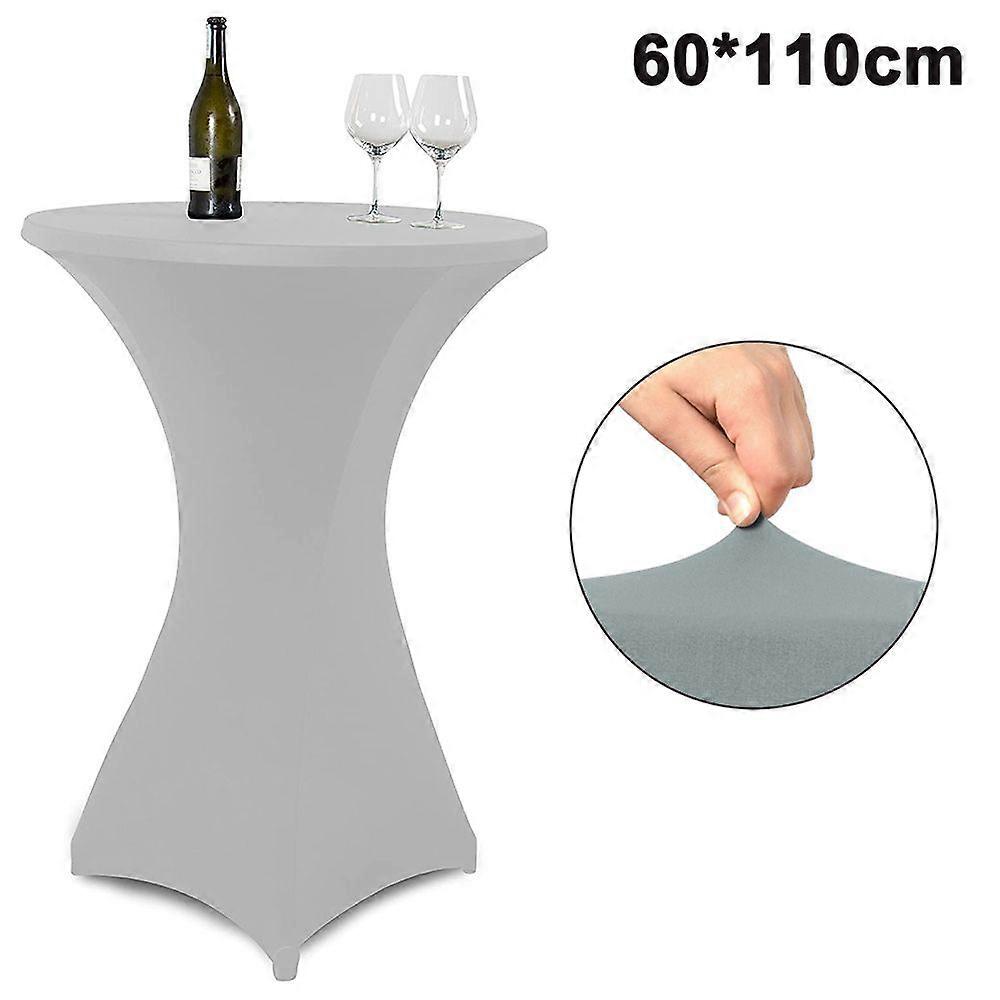Cocktail Round Spandex Table Cover Four-Way Tight Stretch Tablecloth