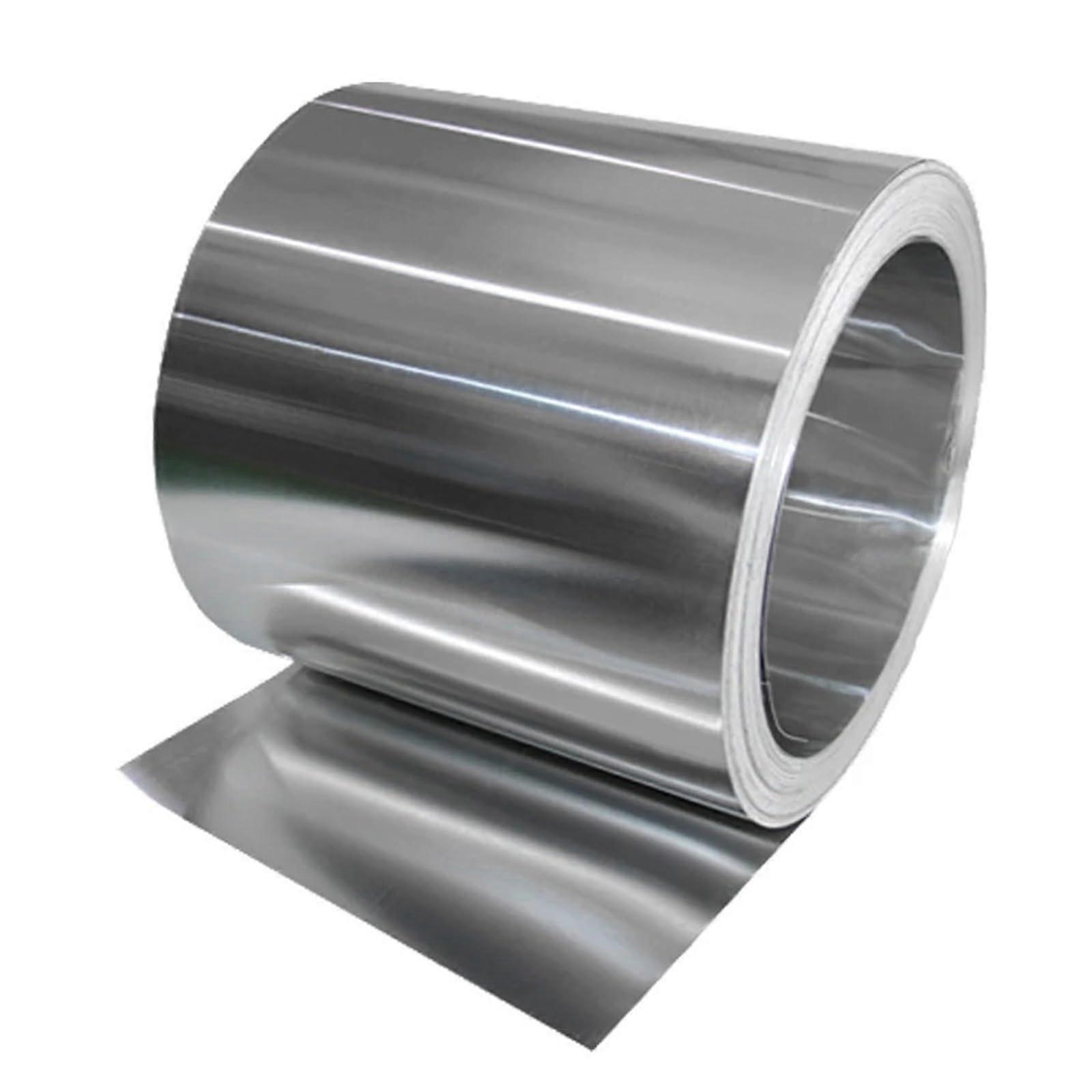 1060 Aluminum Strip 0.20.8mm Thin Sheet Plate for DIY Projects, Washers, Custom Width