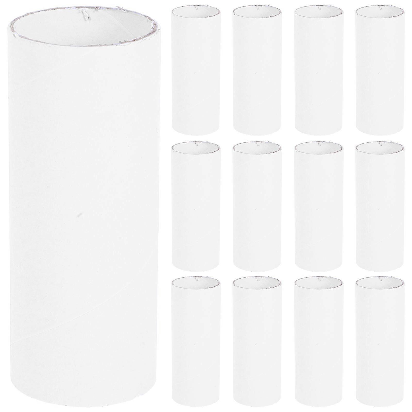 20PCS Craft Rolls Creative Fun DIY Cardboard Tubes (White)