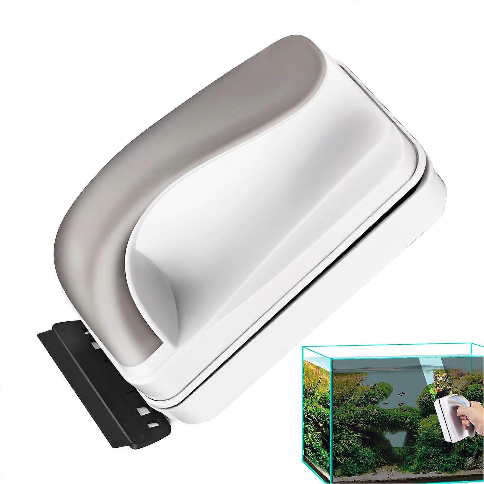 Aquarium Magnetic Cleaner with Strong Grip, DoubleSided ScratchResistant Floating Brush