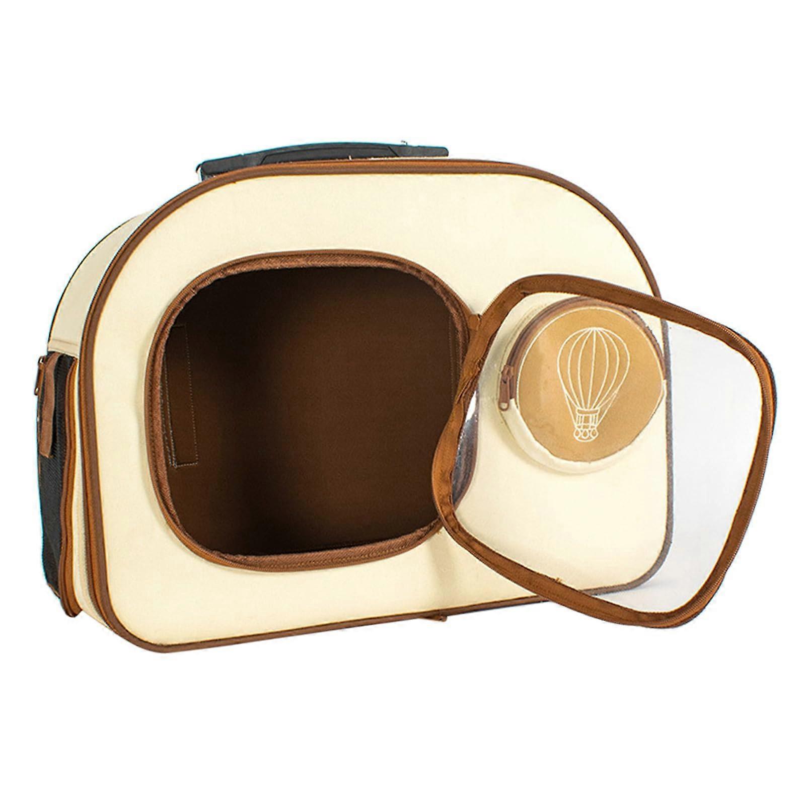 Cat Backpack Carrier with Transparent Window, Breathable Mesh, Large Capacity for Travel Camping