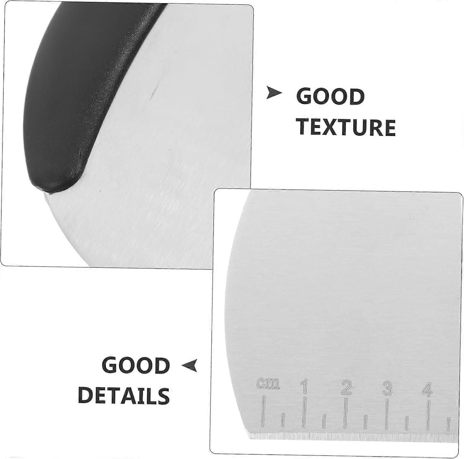 Stainless Steel Dough Scraper and Bread Knife for Baking, Easy Clean Kitchen Cutter