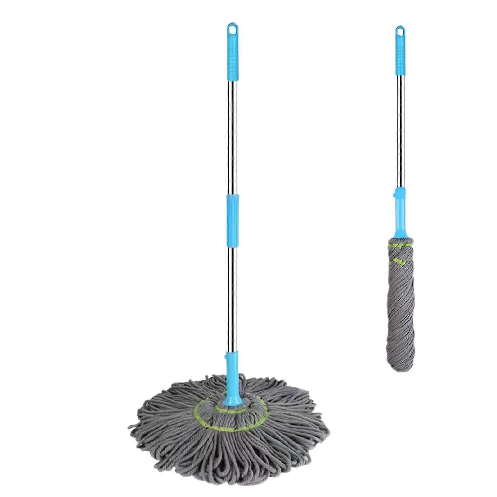 360 Degree Rotating Spin Mop with Automatic Twist Drying, Adjustable for Wet and Dry Floor Cleaning