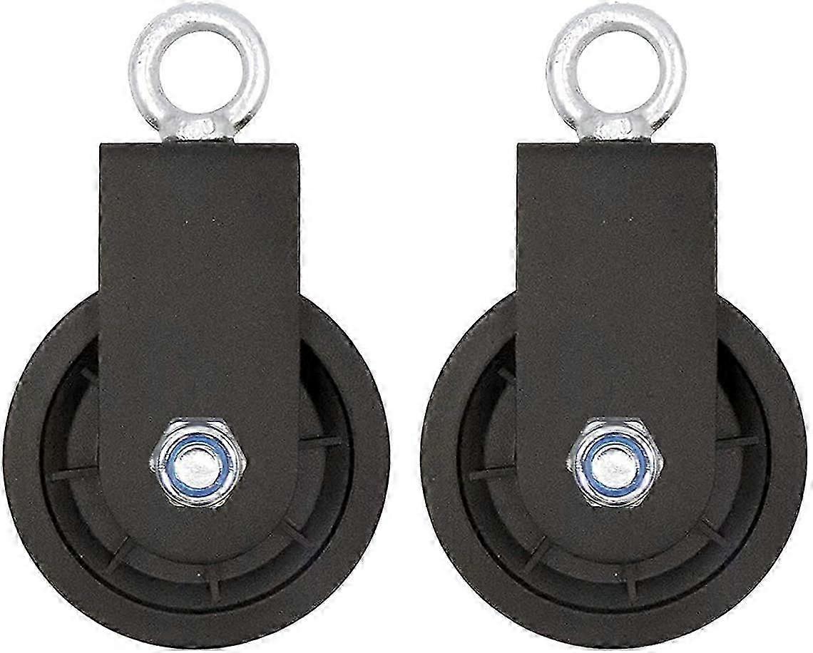 2 Pulleys for DIY Equipment, 360 Degree Rotation