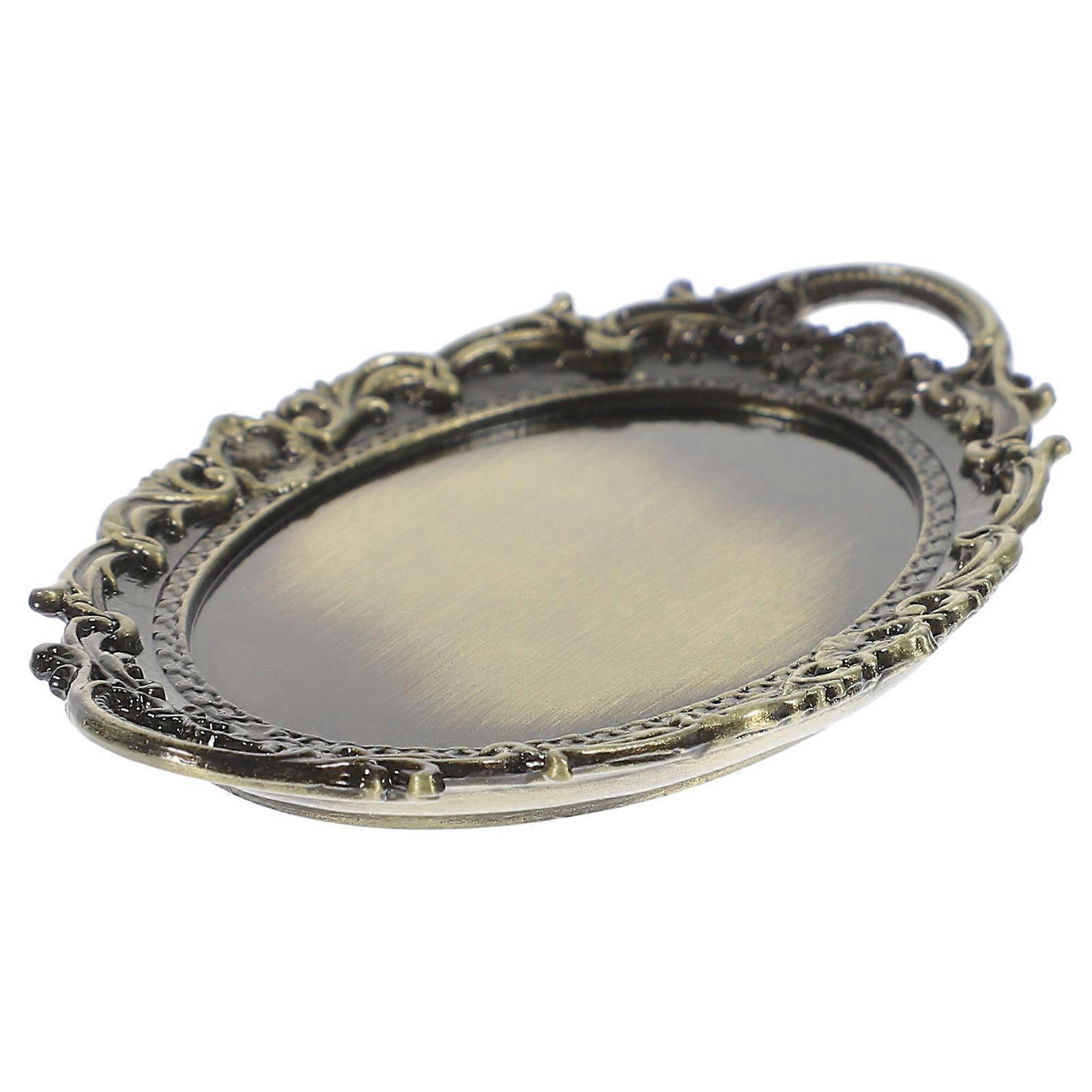 Miniature Tray Doll House Model Tableware for Displaying Use