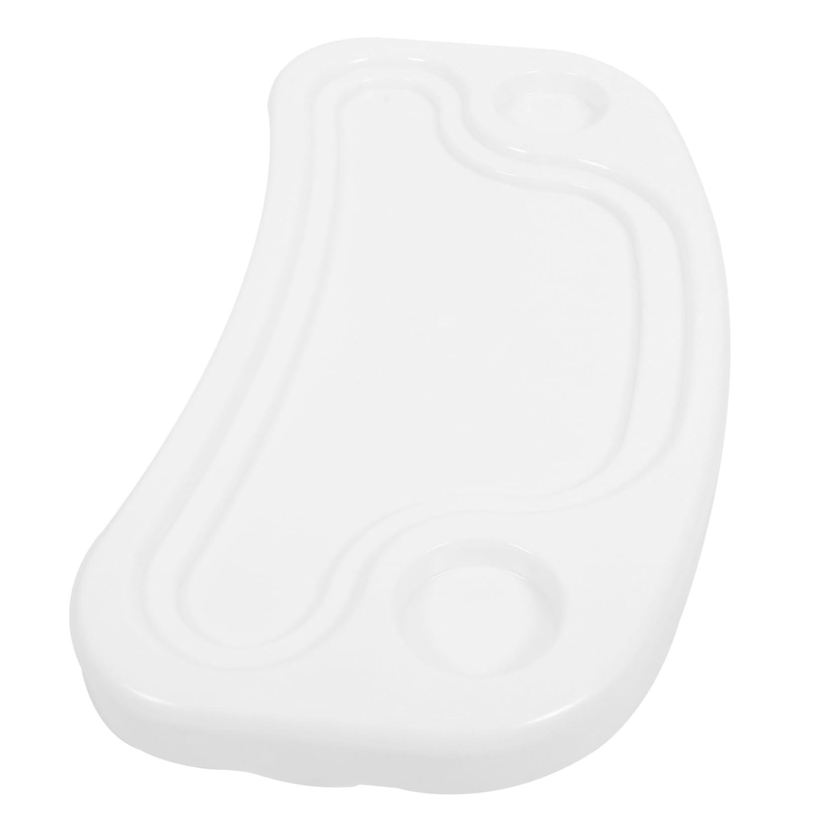 Universal Highchair Replacement Tray with Raised SpillGuard Edges, Easy Wipe Surface, White Plastic