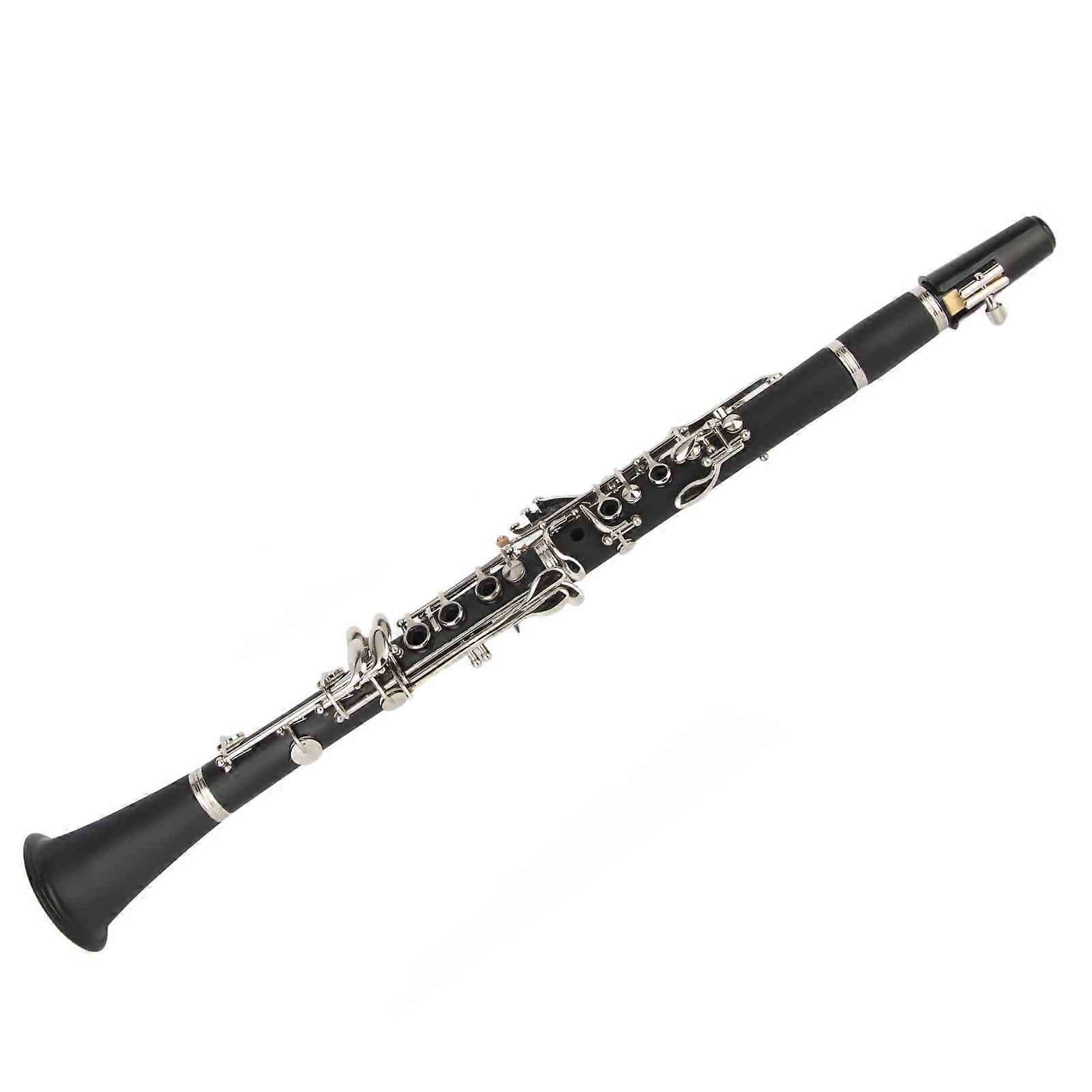 Bb Clarinet for Beginners 17 Key Durable ABS Student Set with Case and Accessories