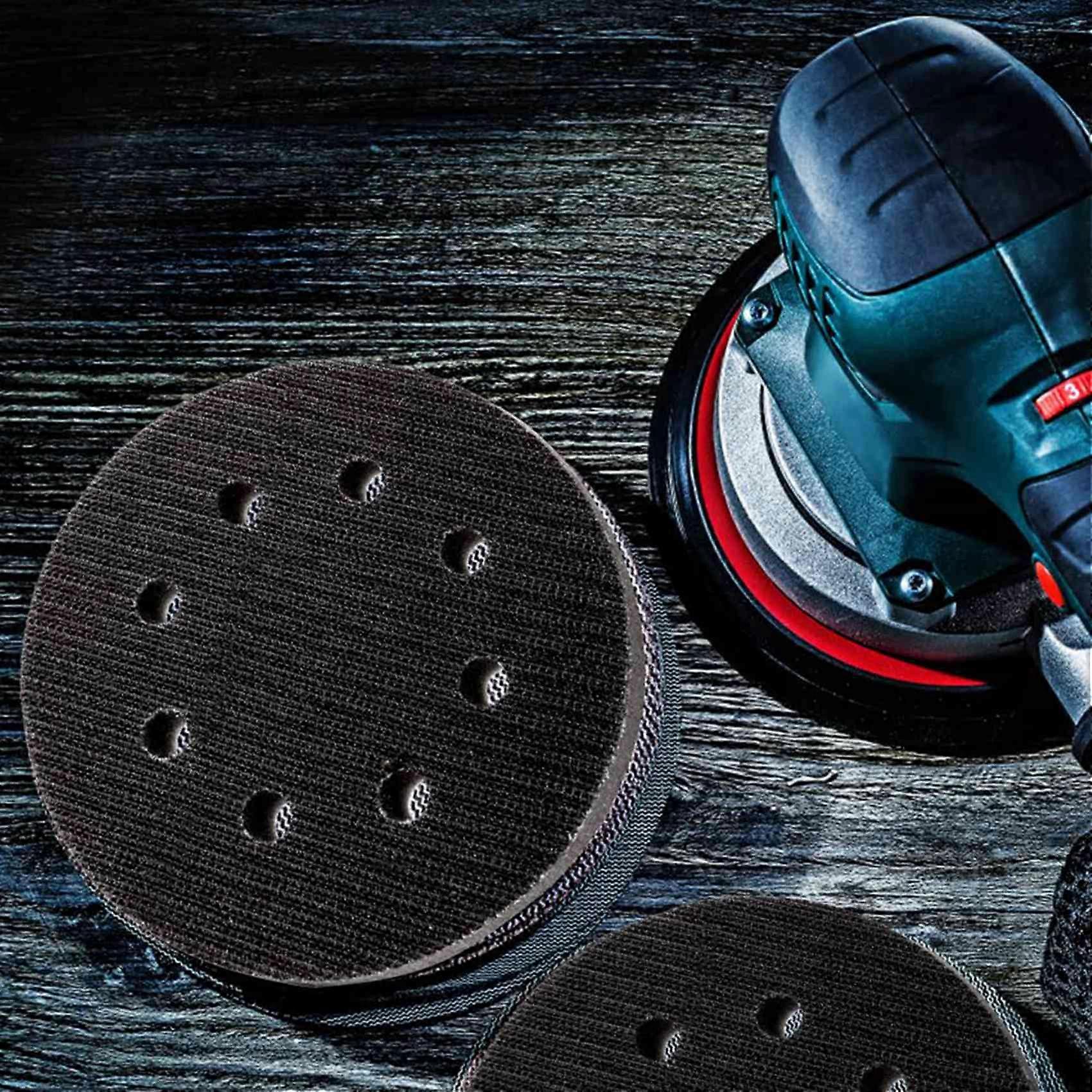20 Pack Soft Density Interface Pads 5 Inch 8 Holes Hook and Loop Sponge Cushion Buffer Backing Pad Foam Interface Pads