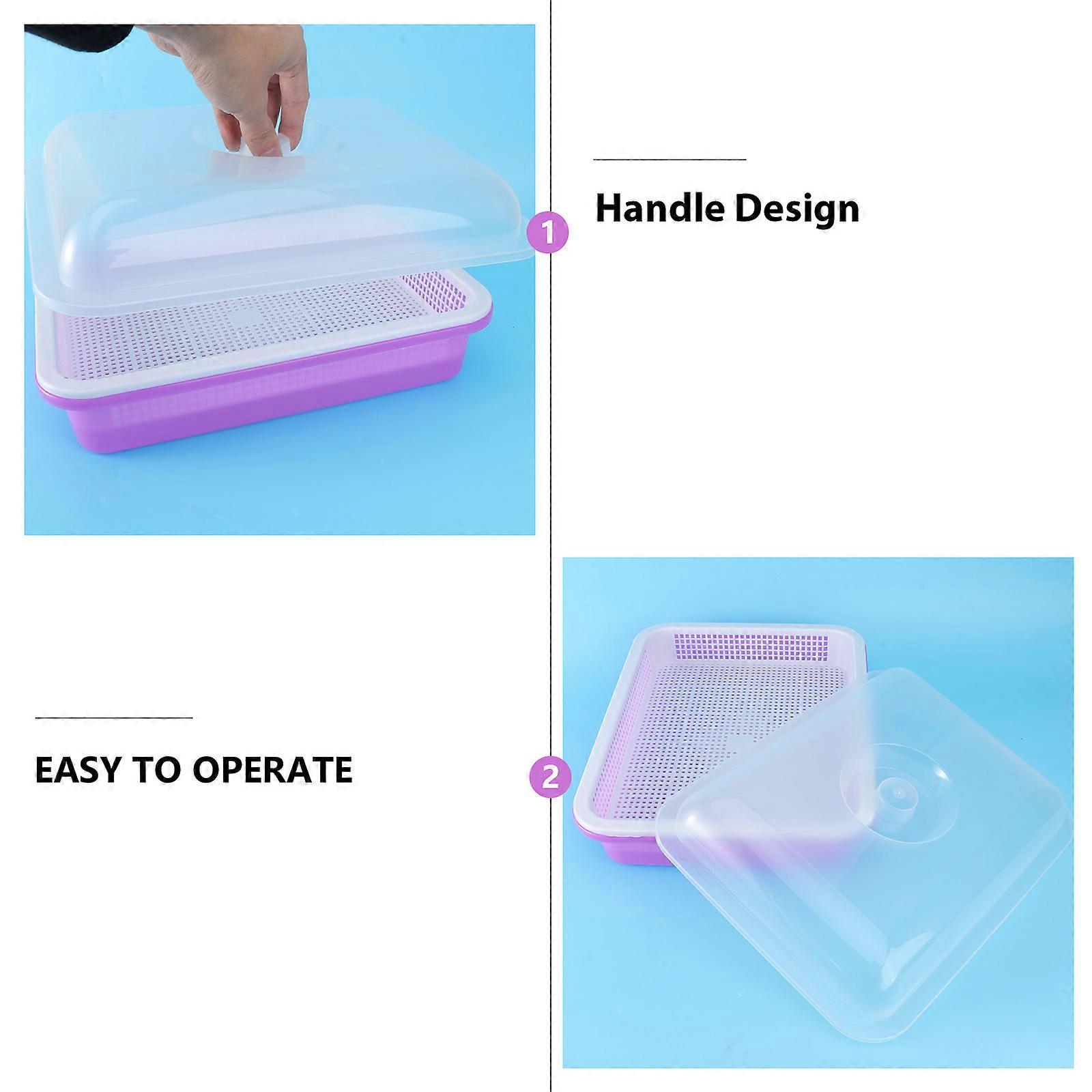 Hydroponic Nursery Tray Plant Germination Tray for Lid