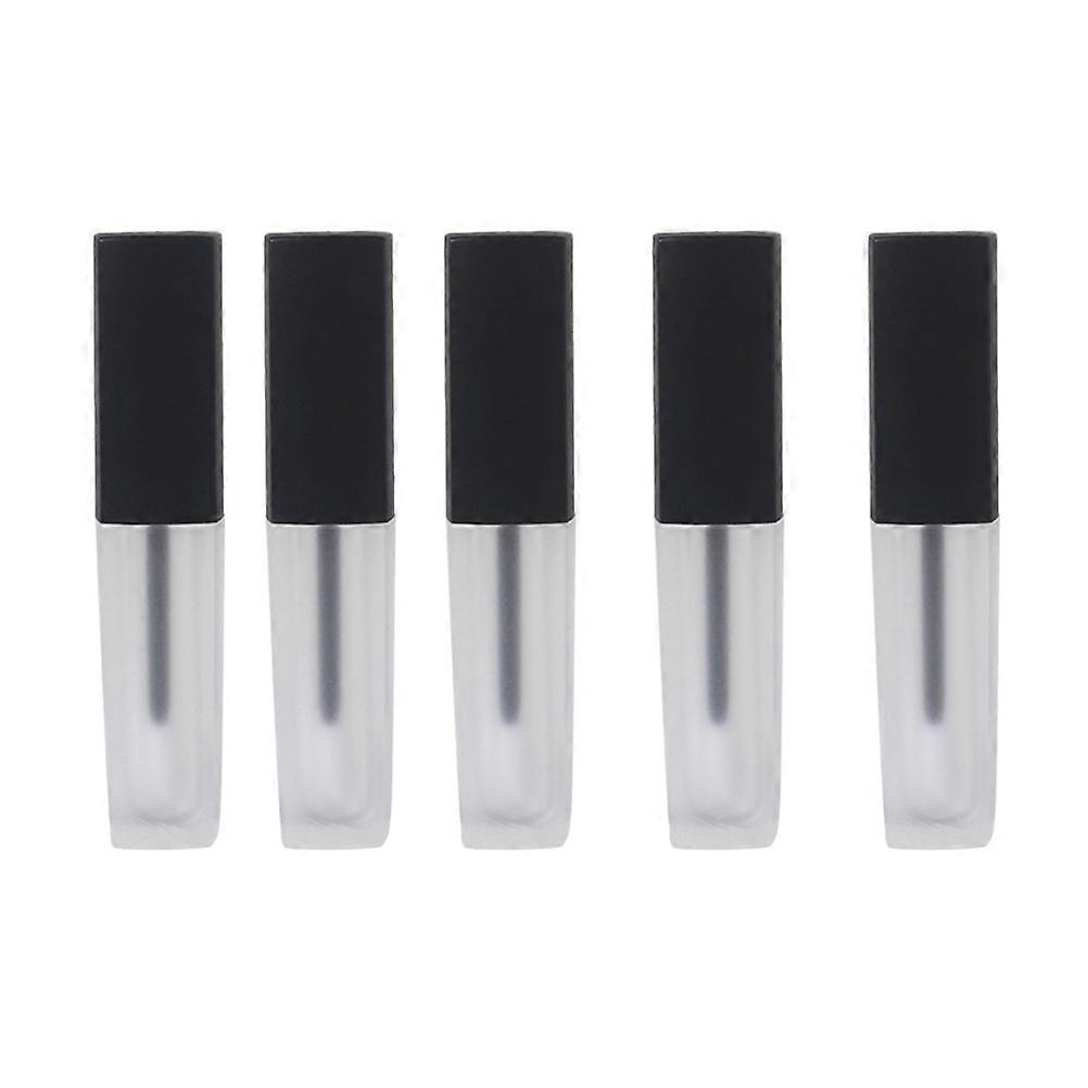 Plastflaskor för läppglans att hålla, 5 st, 2 ml, transparent set