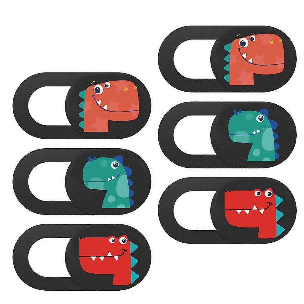 Camera Cover Slide with Dinosaur Pattern for Webcam Privacy 12Pcs Pack