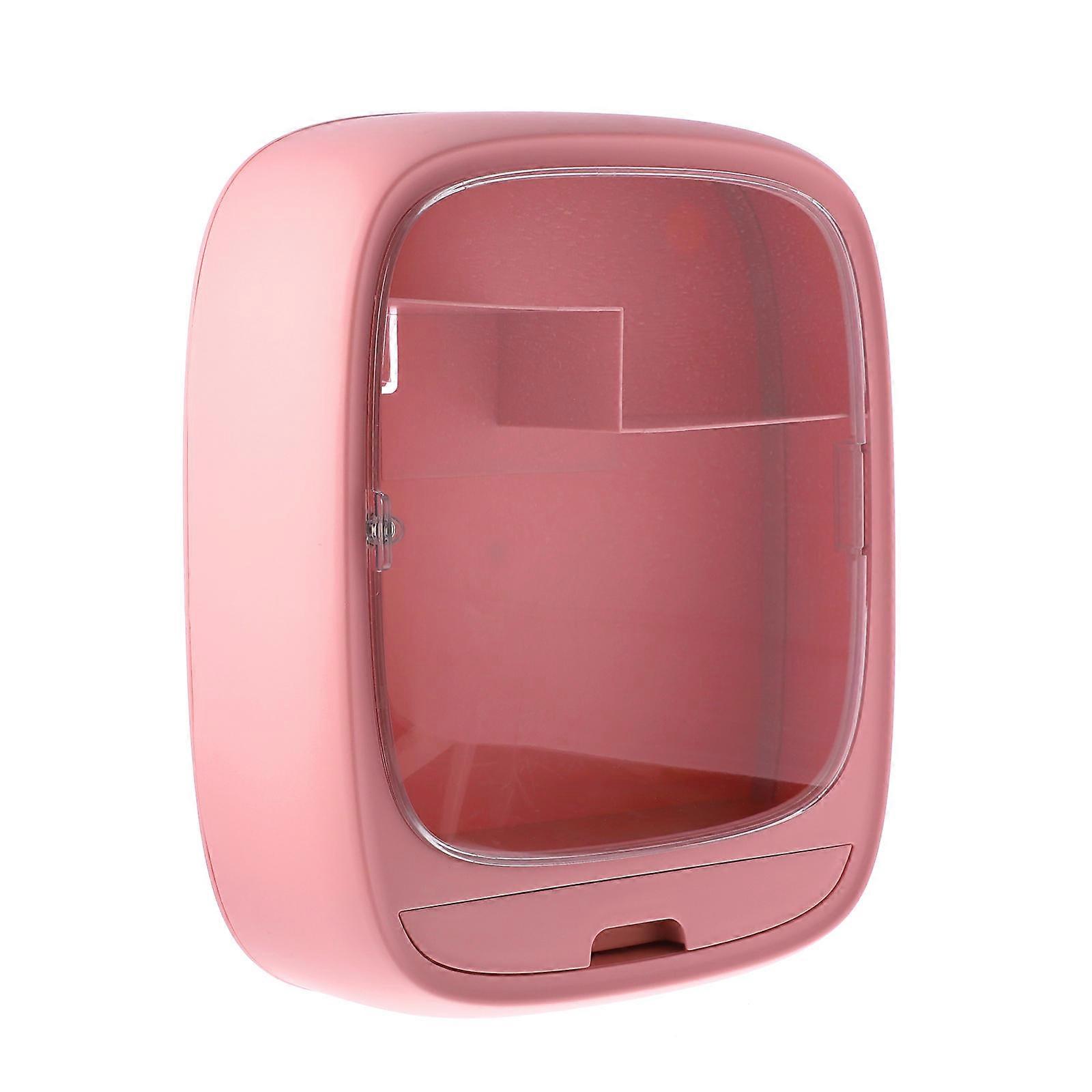 Wall Mounted Bathroom Storage Rack Cosmetic Storage Box for 2Pcs