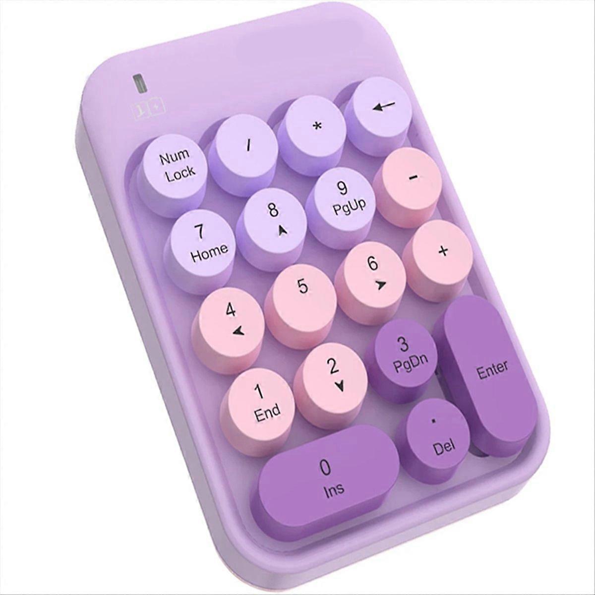Portable USB 2.4G Wireless Number Keyboard 18 Keys 