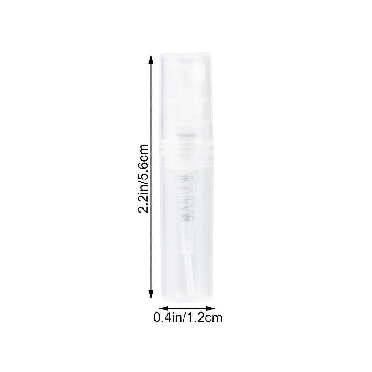 Portable Perfume Bottle Plastic for Refillable Spray 60Pcs 2Ml Mini Atomizers