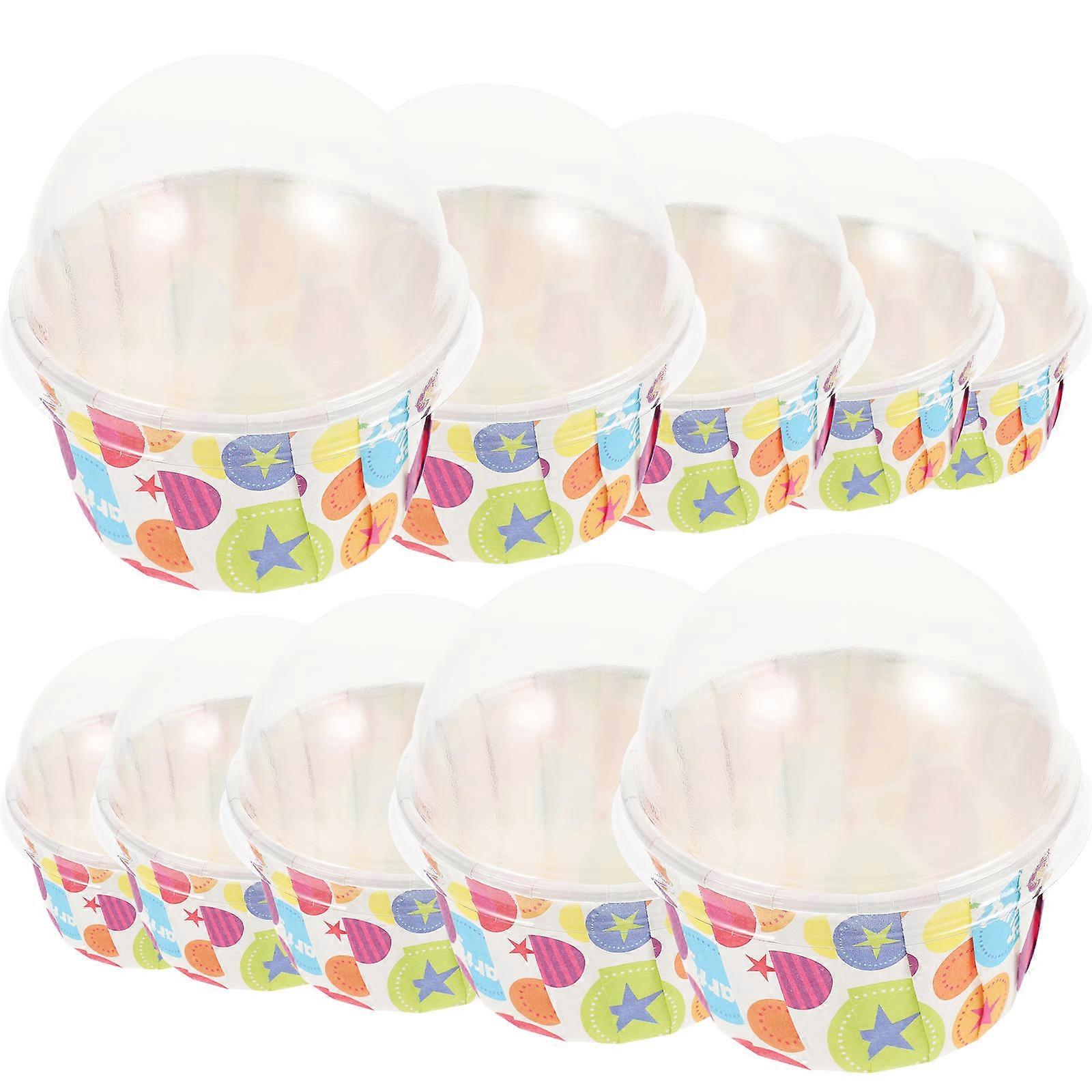 Cupcake Container Paper Baking Cups for Storage 100Pcs Multi Color