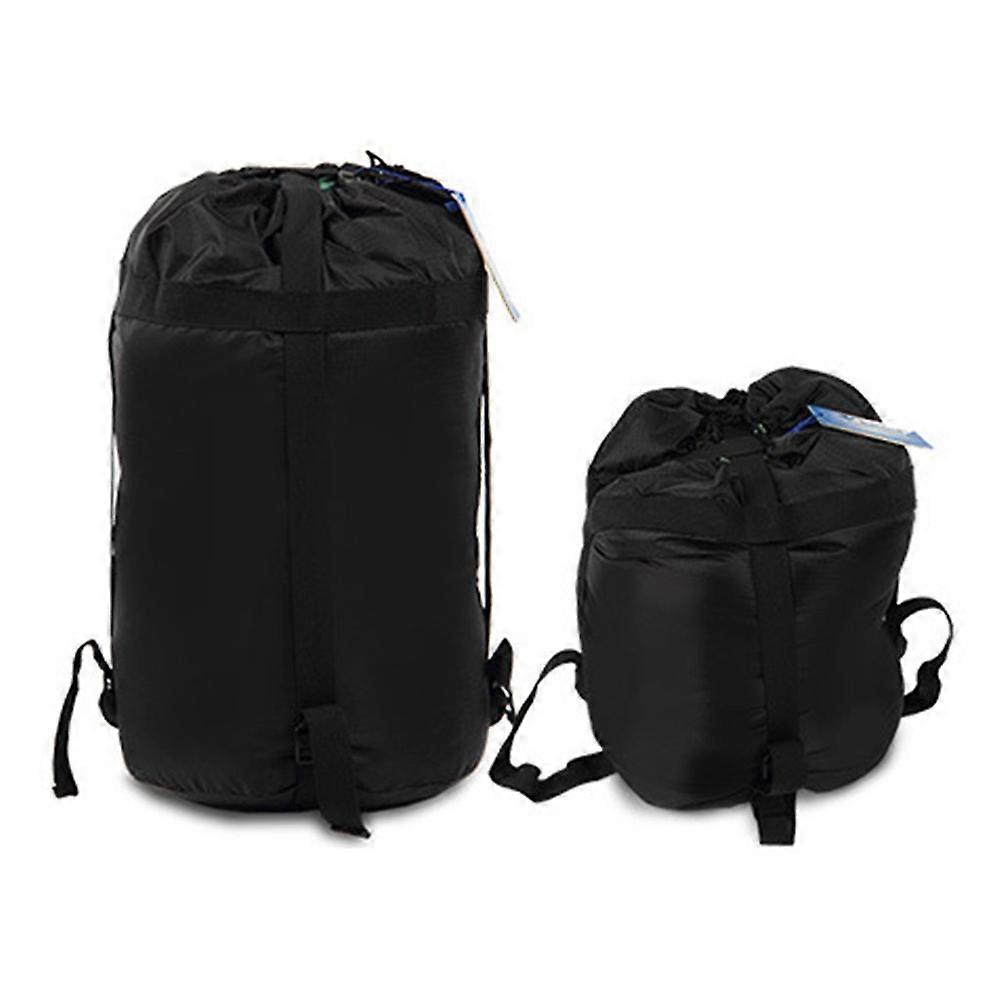Compression Bag for Sleeping Bag Storage 2Pcs Waterproof Black Camping Sack