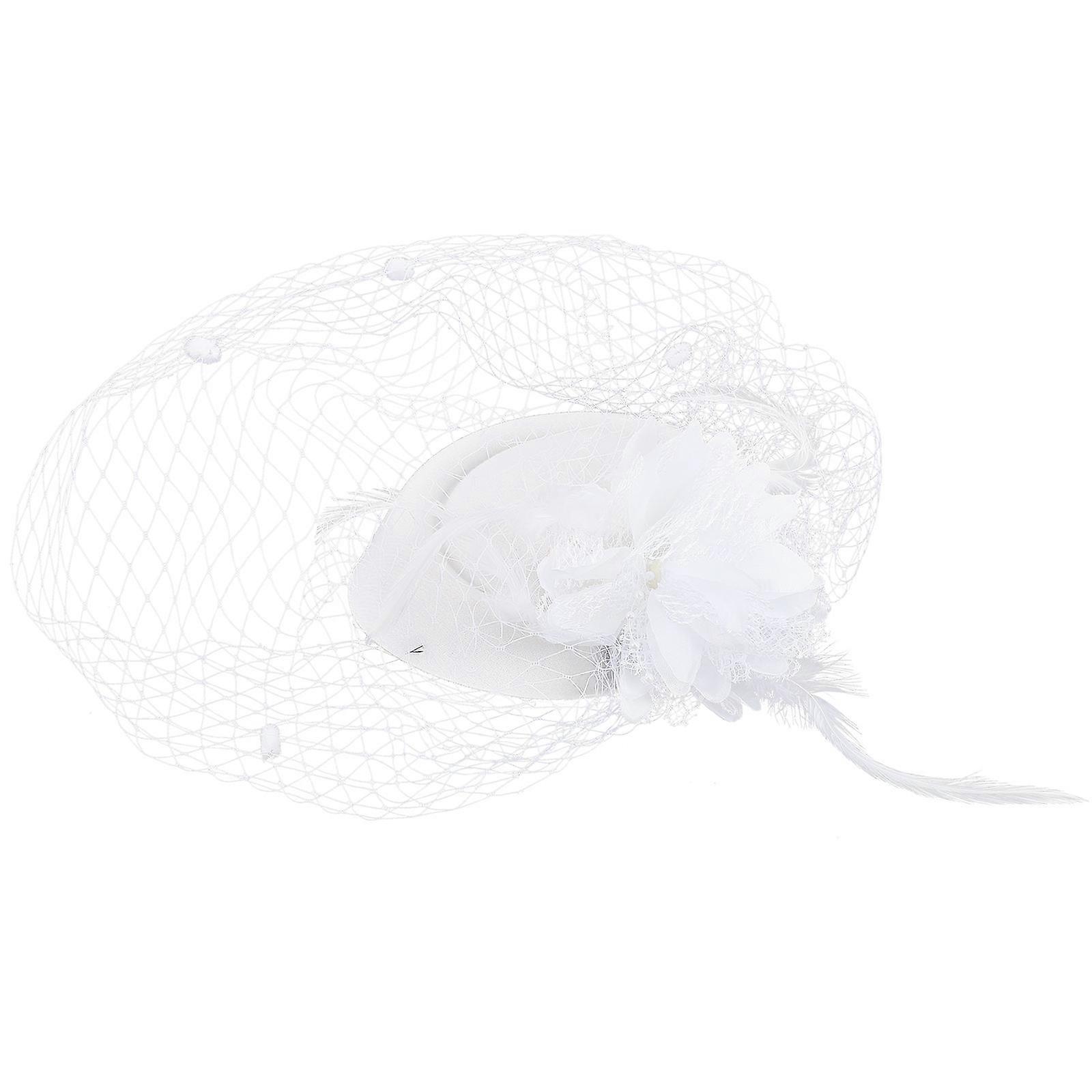Retro Fascinator Pillbox Hat for Decoration 1Pcs Masquerade Use