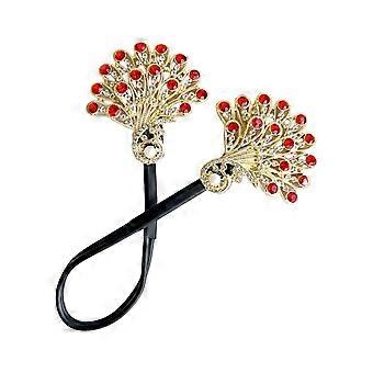Elegant Hair Accessory with Luxurious Crystal Embellishment Alloy Carved Shape Hairpin Fashion Hair Bun Holder