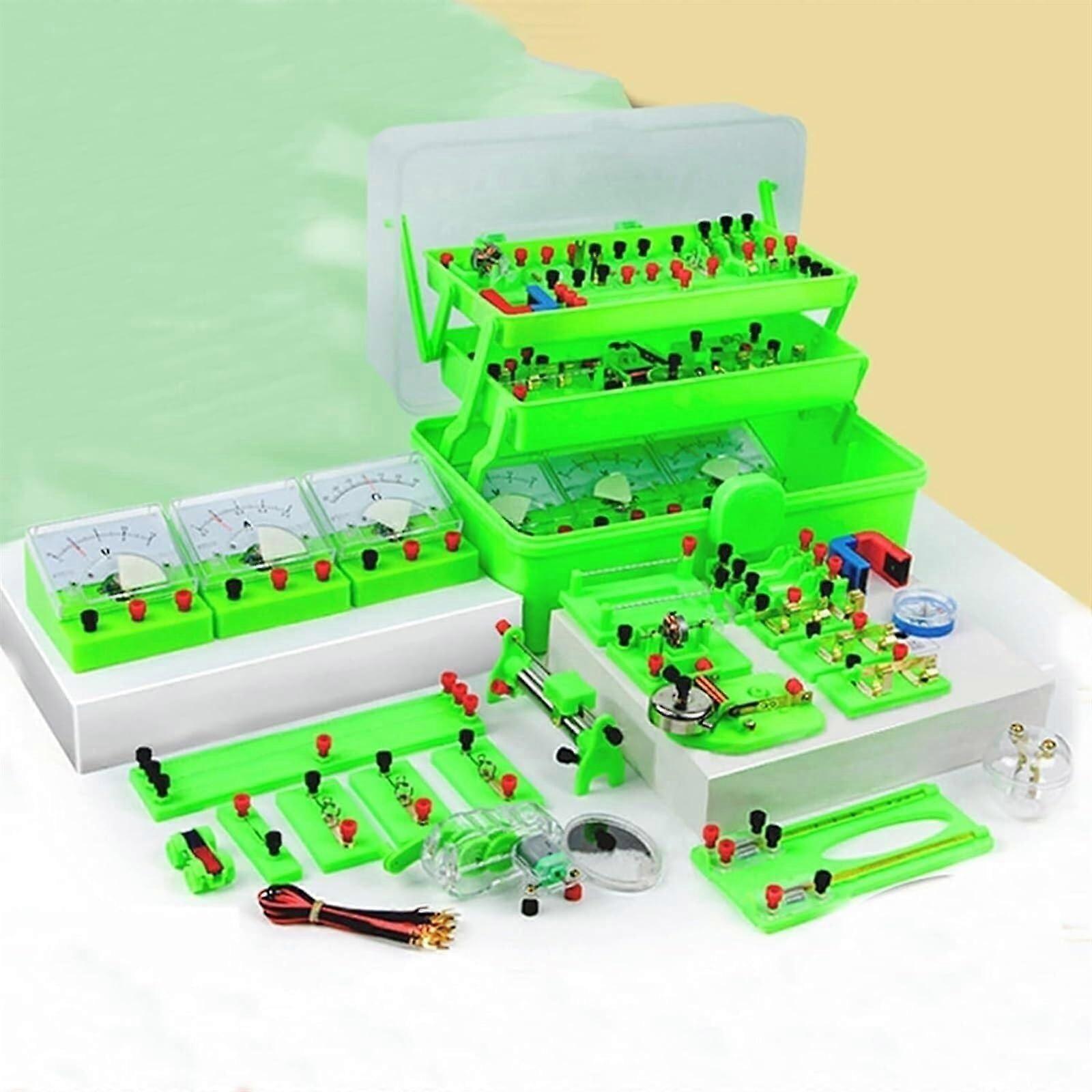 Physics Experiment Kit with Comprehensive Electric Circuit Learning Set for Middle School Science Lab