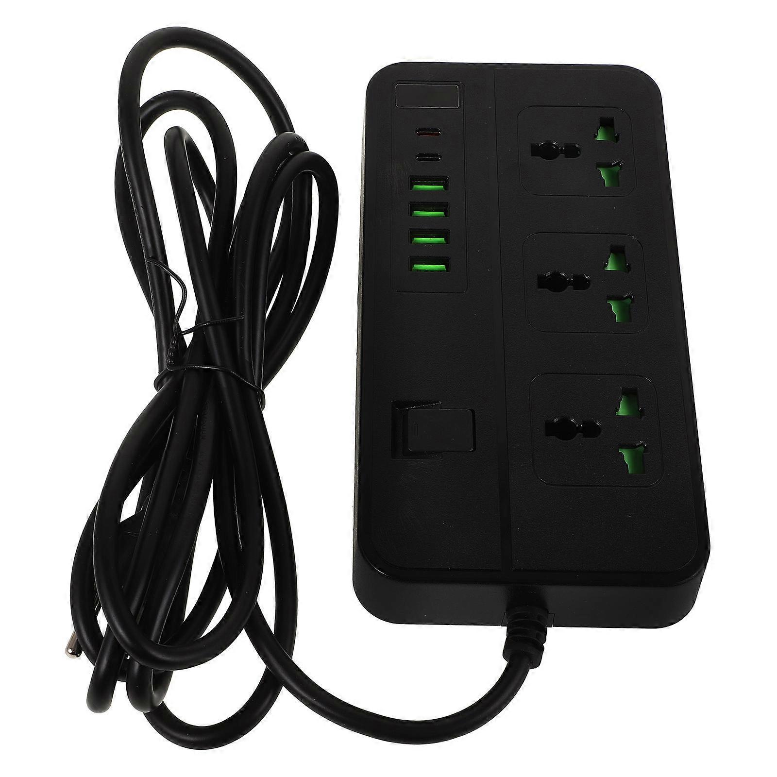 Converter Protector Power Strip with 3 Outlets USB Ports