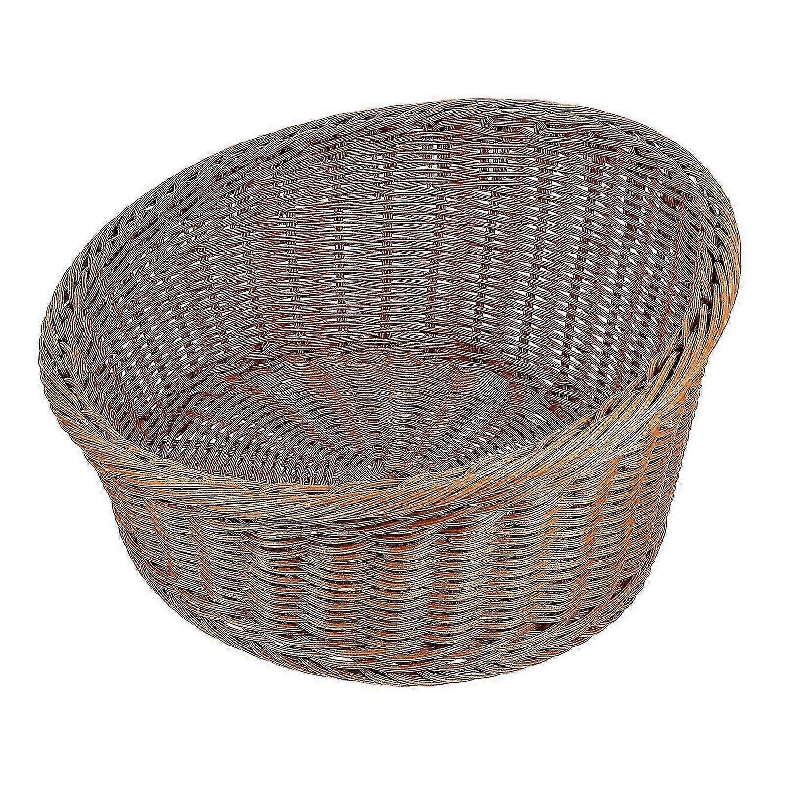 Brown Fruit Holder Bread Storage Basket for Storage Use Medium
