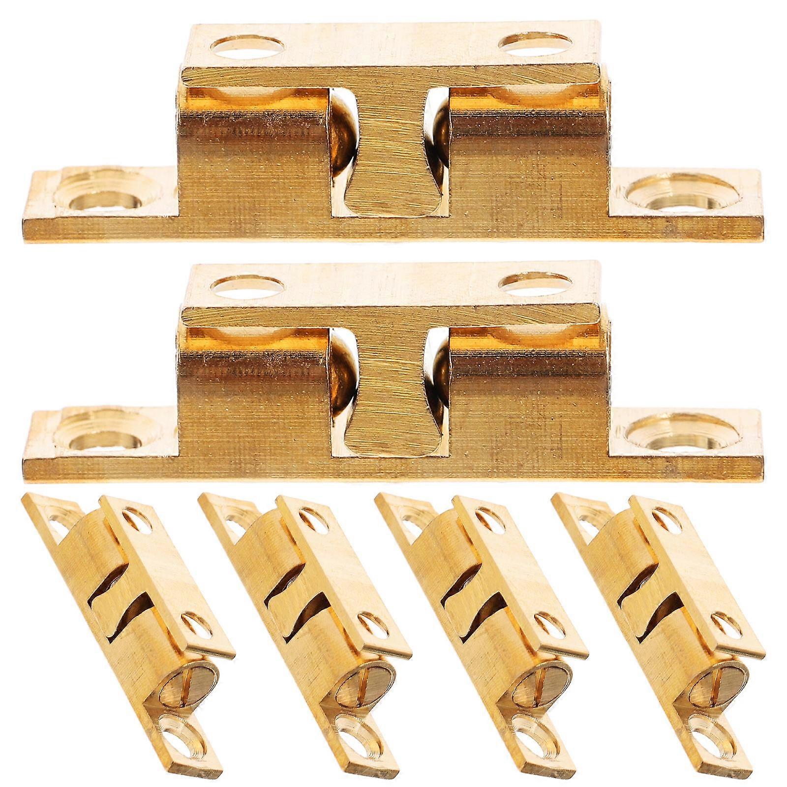 Copper Ball Catch for Door Featuring Cabinet Latch Hardware 6Pcs Set