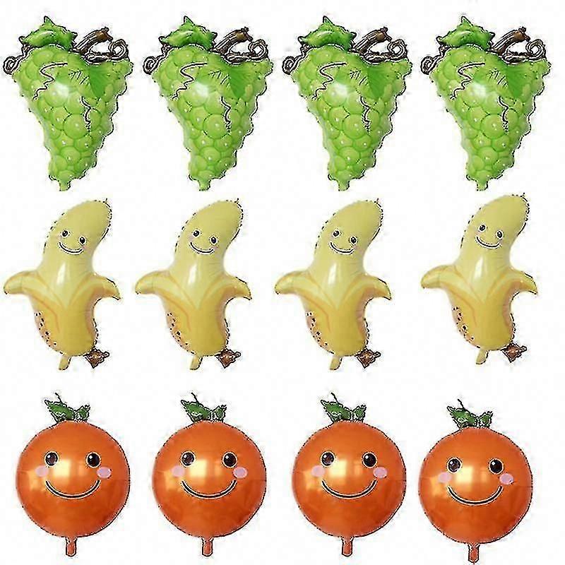 12pcs Fruit Balloons compatible with Party Decorations