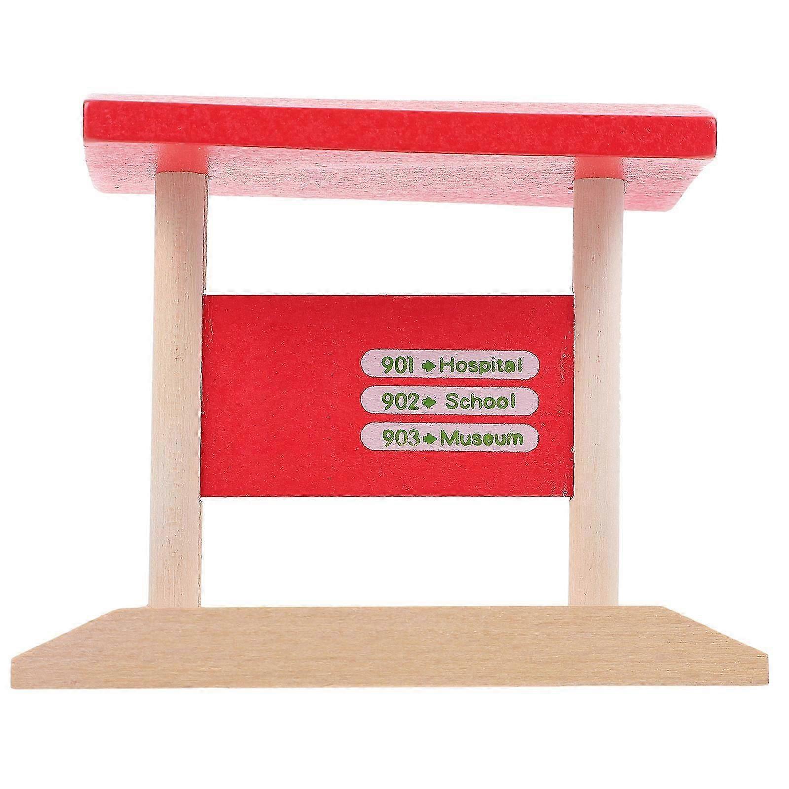 Wooden Toy Train Accessory Simulation Station Platform Model