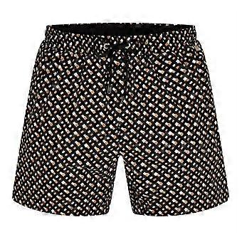 Boss Herren-Badeshorts mit Monogramm