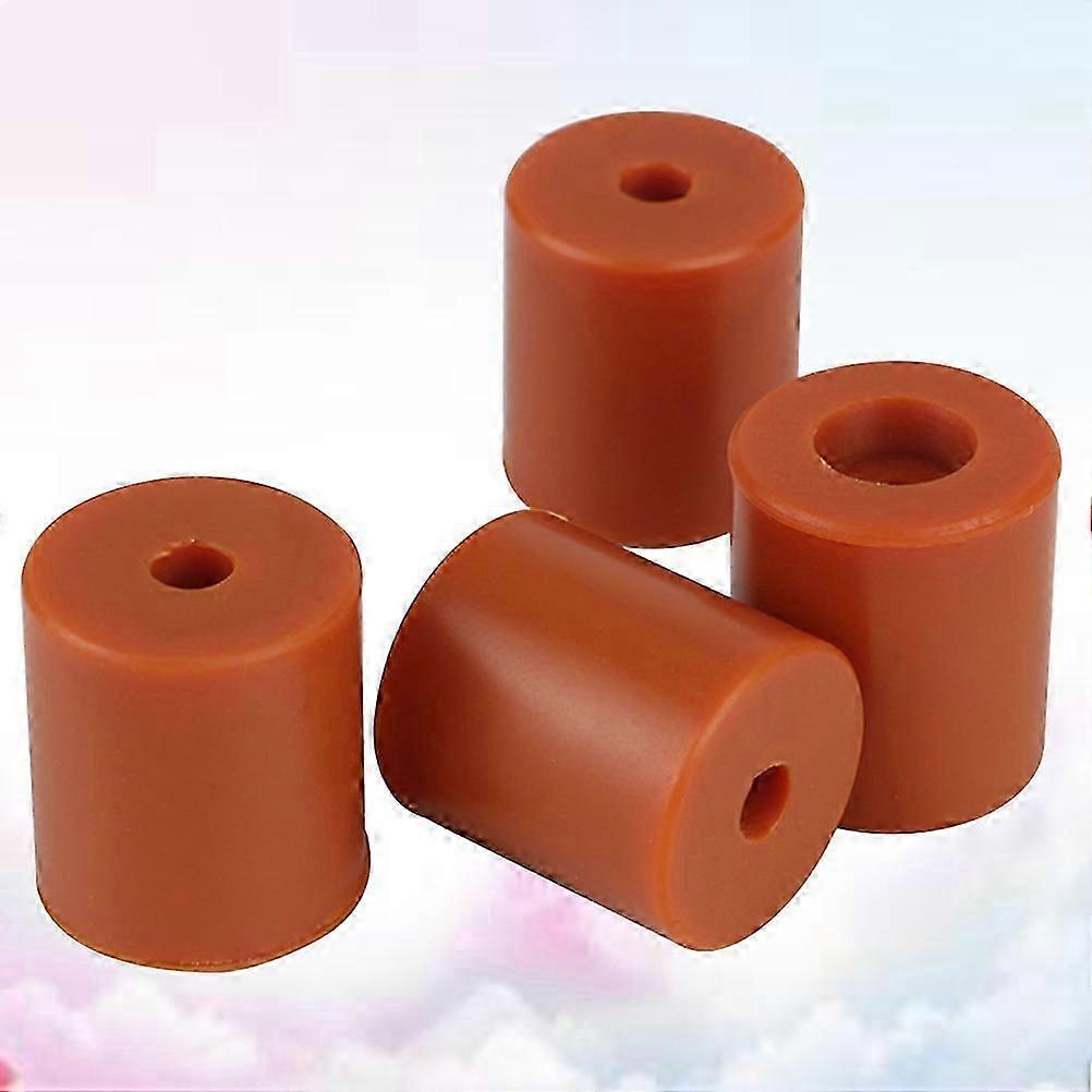 Hot Bed Leveling Column Silicone High Temperature Solid Spacer with 4Pcs for 3D Printer Orange