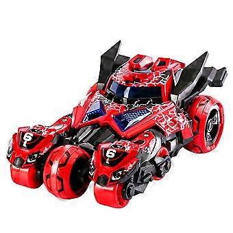 1:32 Leichtmetall Auto Modell Flash Musik Sound Pull Back Funktion Mini Fahrzeuge Spielzeug für Kinder Rot