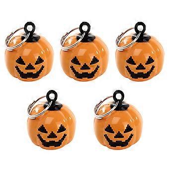 Halloween Gresskar Anheng til Kjæledyrhalsbånd 5 stk. Oransje Kobber Anheng