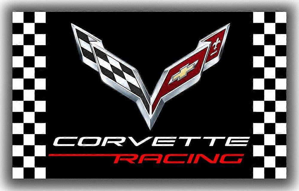 Chevrolet Corvette bilracingflagg D0018